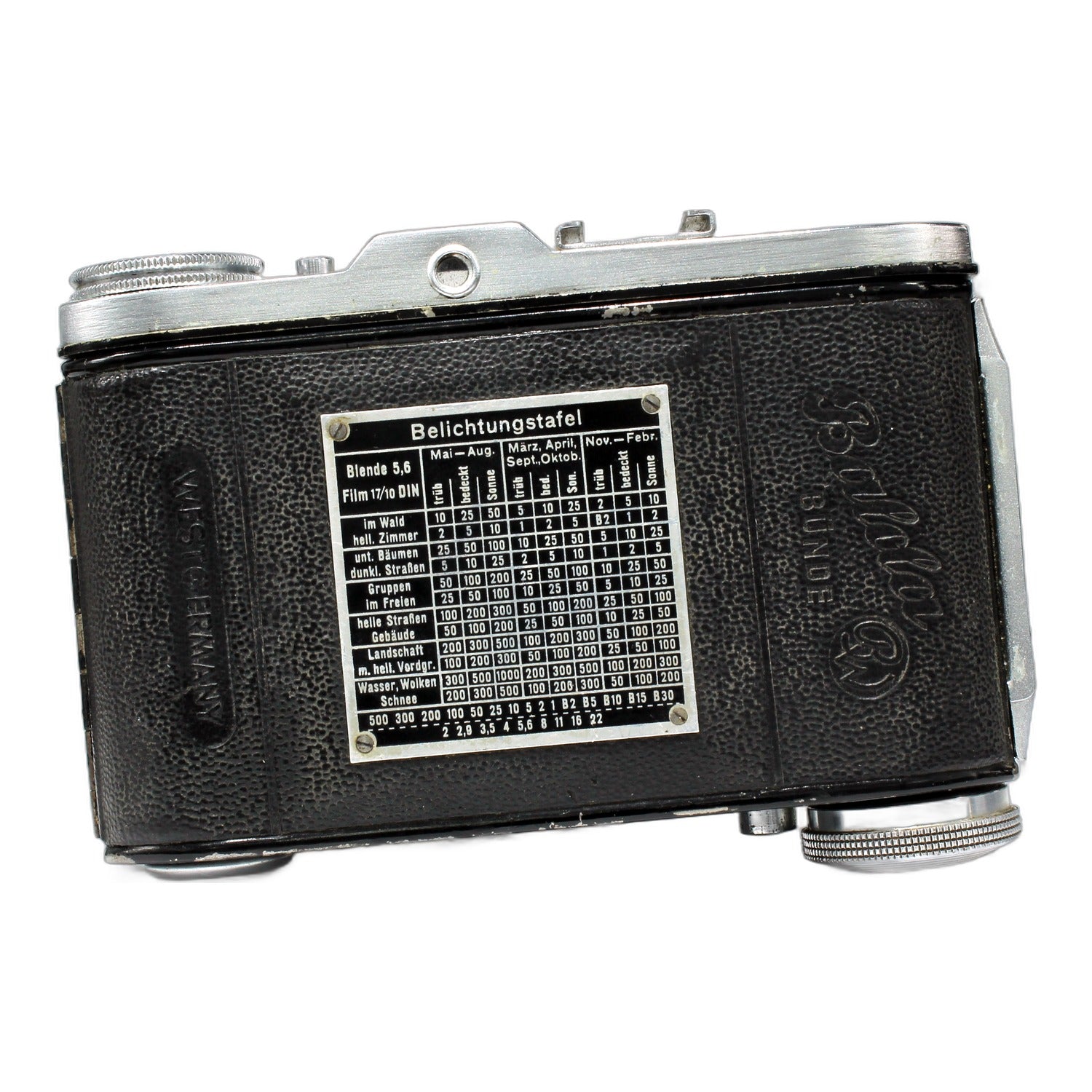 Balda Baldinette Klappkamera mit Baldanar 50mm 1:3.5 Folding Camera Balgenkamera