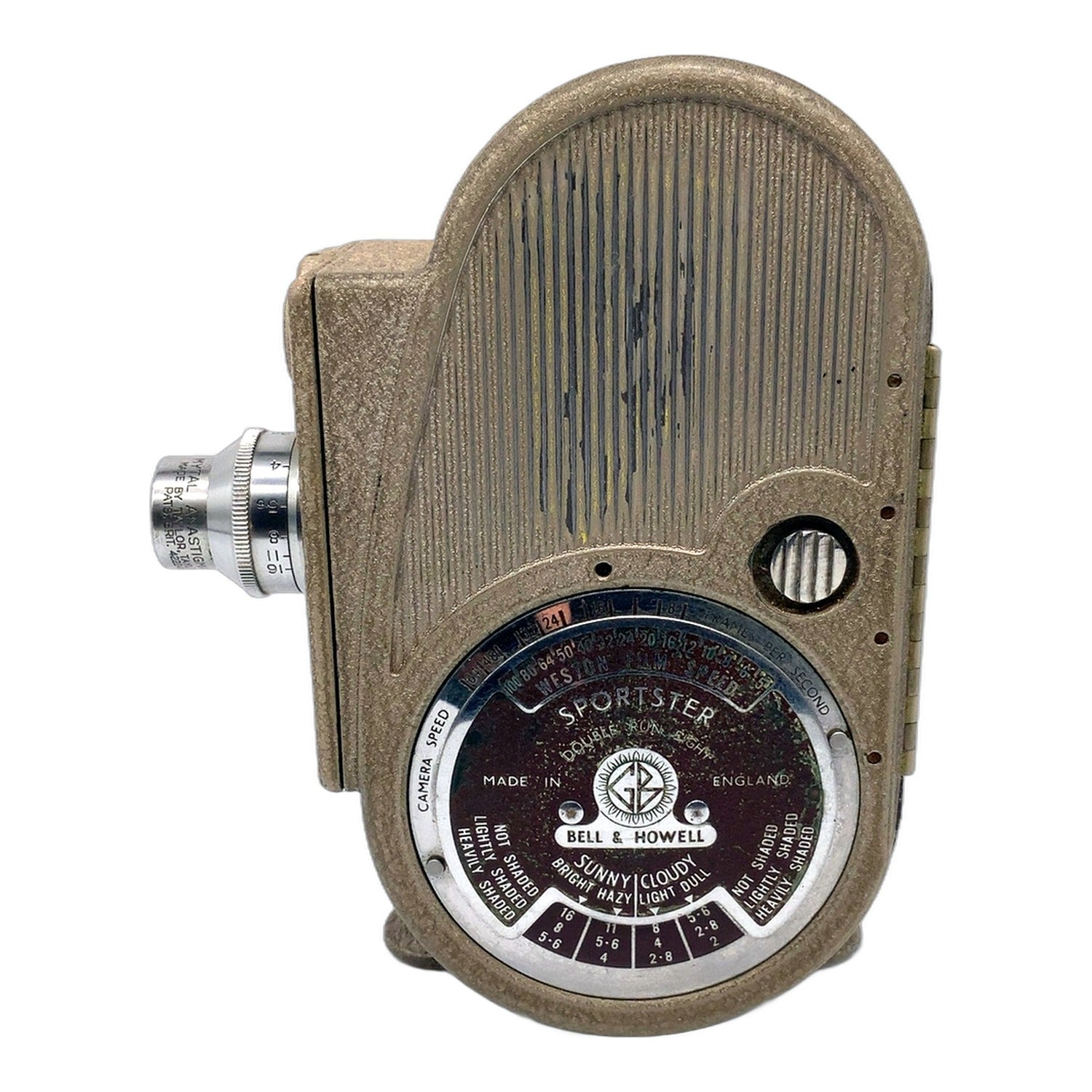 Bell & Howell Sportster Filmkamera mit Mytal Anastigmat 0.5 in. 1:2.5