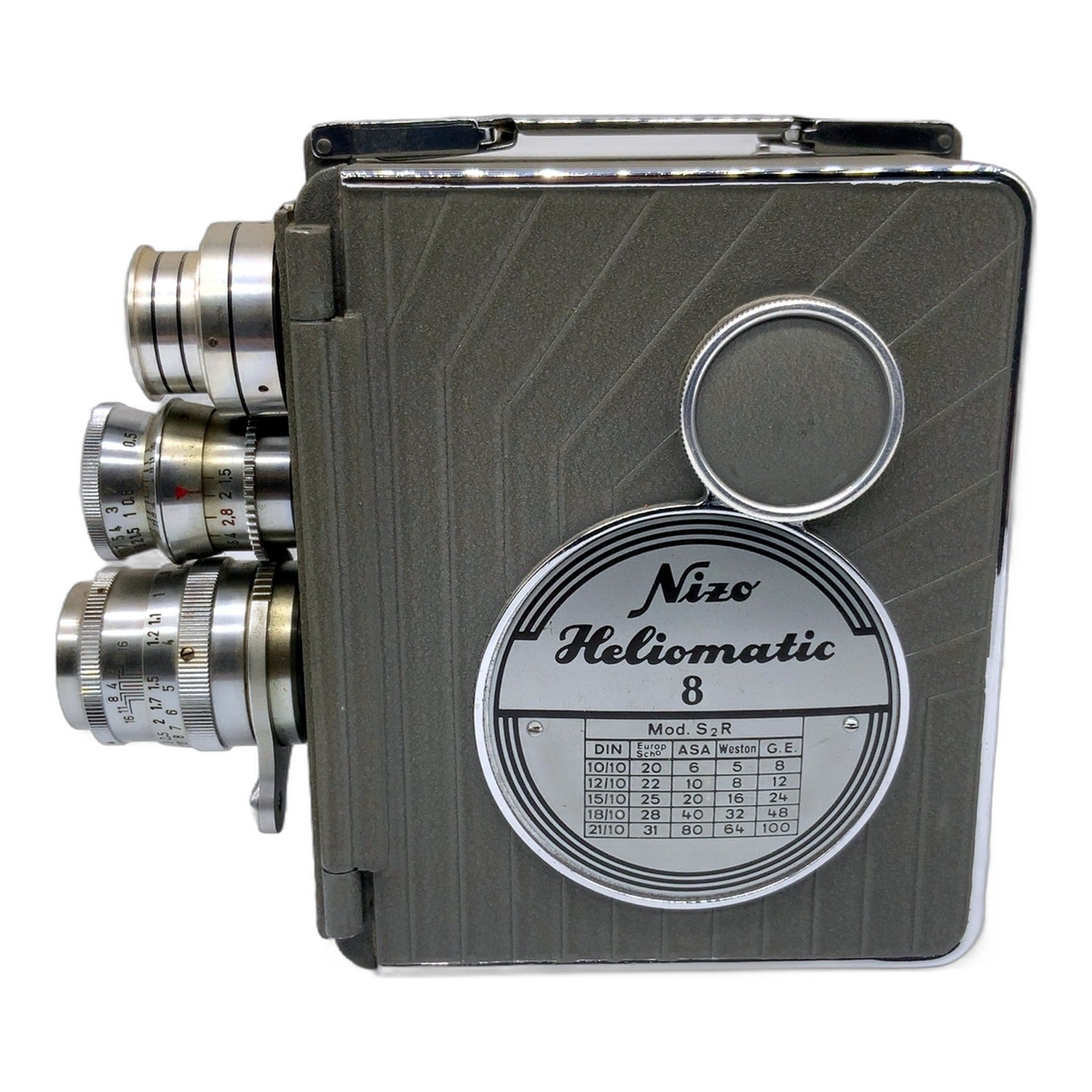 Braun Nizo Heliomatic 8 S2R Filmkamera mit Xenon 13mm 1:1.5 / Xenar 38mm 1:2.8