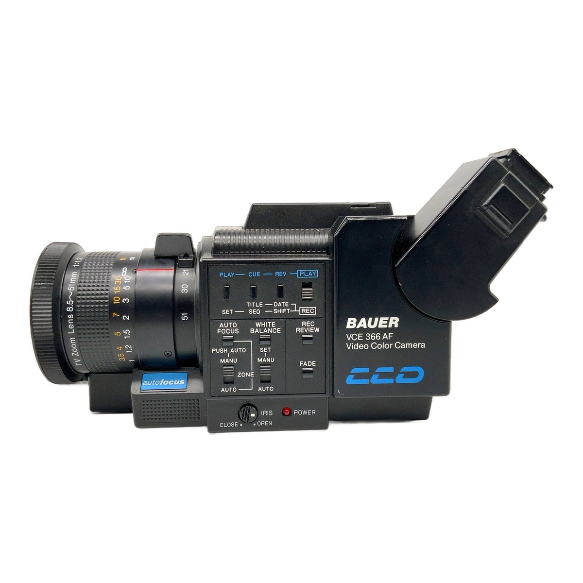 Bauer VCE 366 AF Filmkamera mit TV Zoom Lens 8,5-51mm 1:1.2 Movie Camera