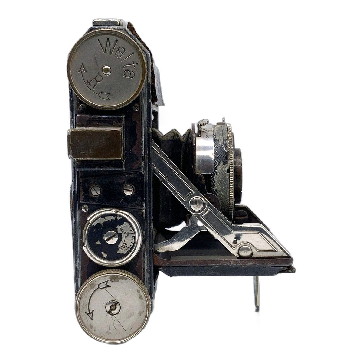 Welta Welti Klappkamera mit Xenar 50mm 1:2.9 Compur-Rapid Balgenkamera