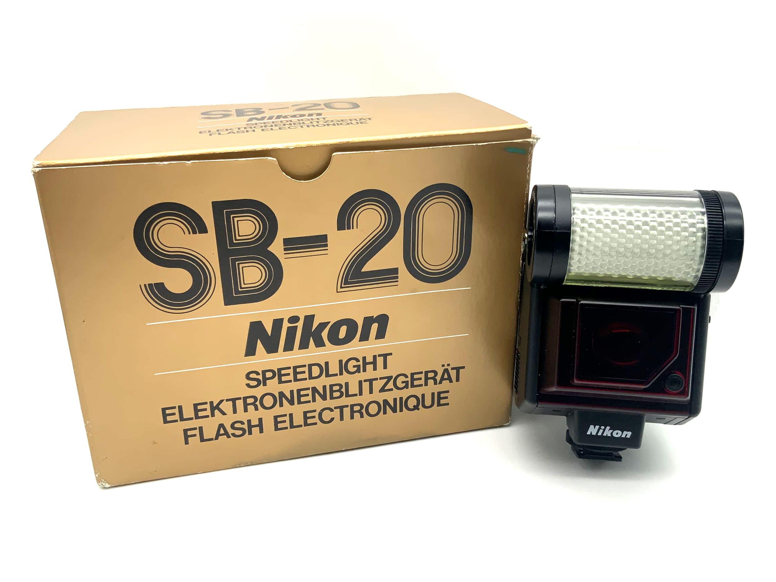 Flash électronique Nikon Speedlight SB-20, emballage d'origine