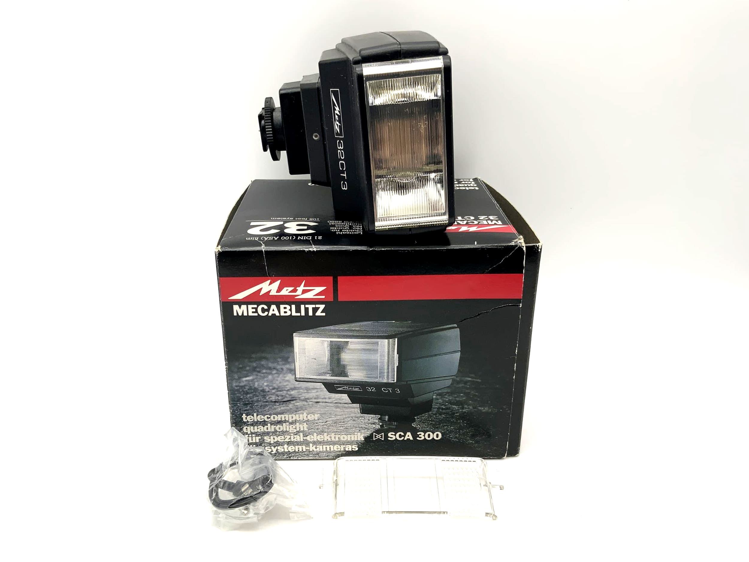 Metz mecablitz 32 CT 3 flash unit, center contact, with original packaging, camera flash