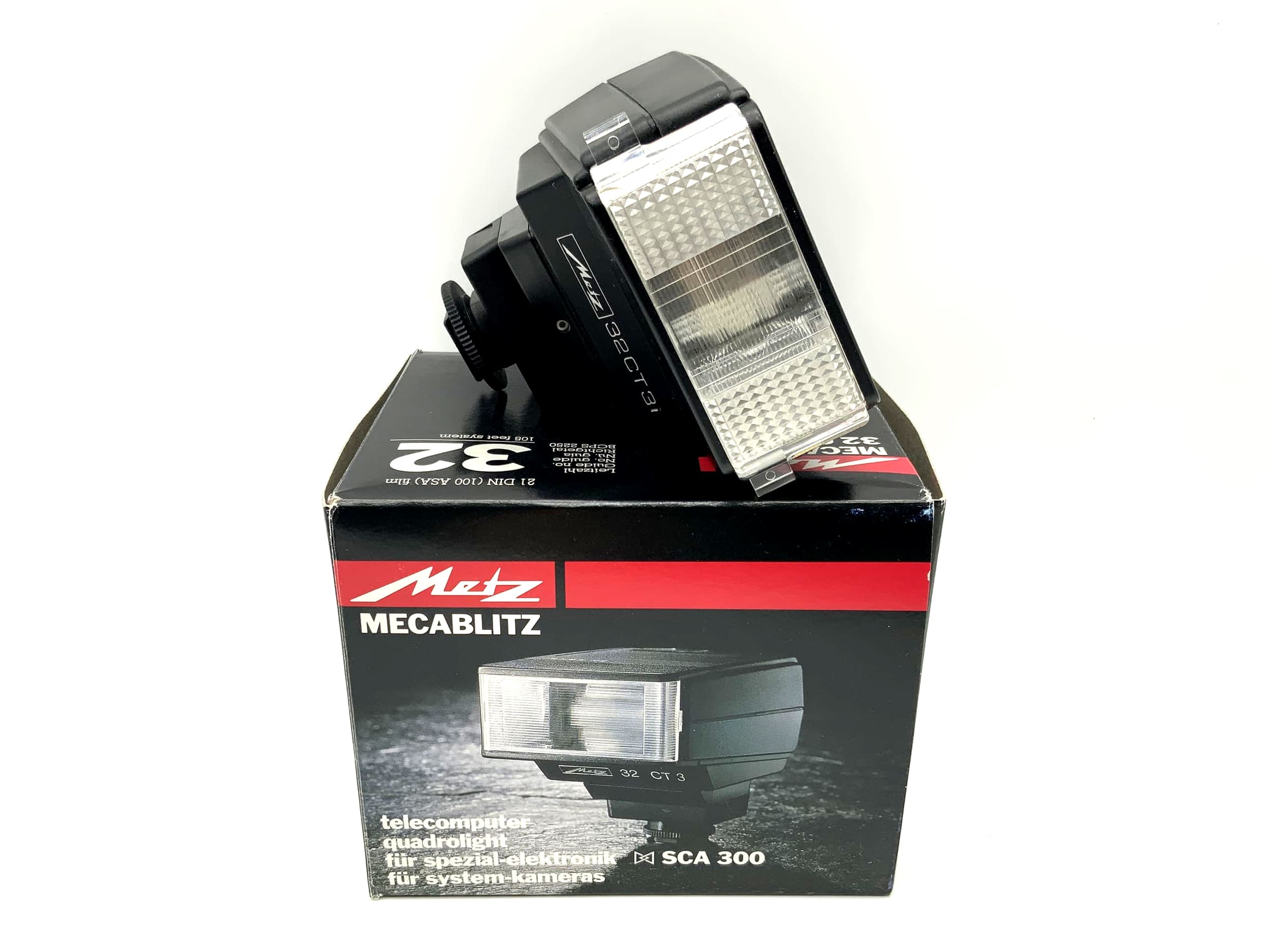 Flash Metz Mecablitz 32 CT 3 avec emballage d'origine pour appareils photo Yashica/Contax