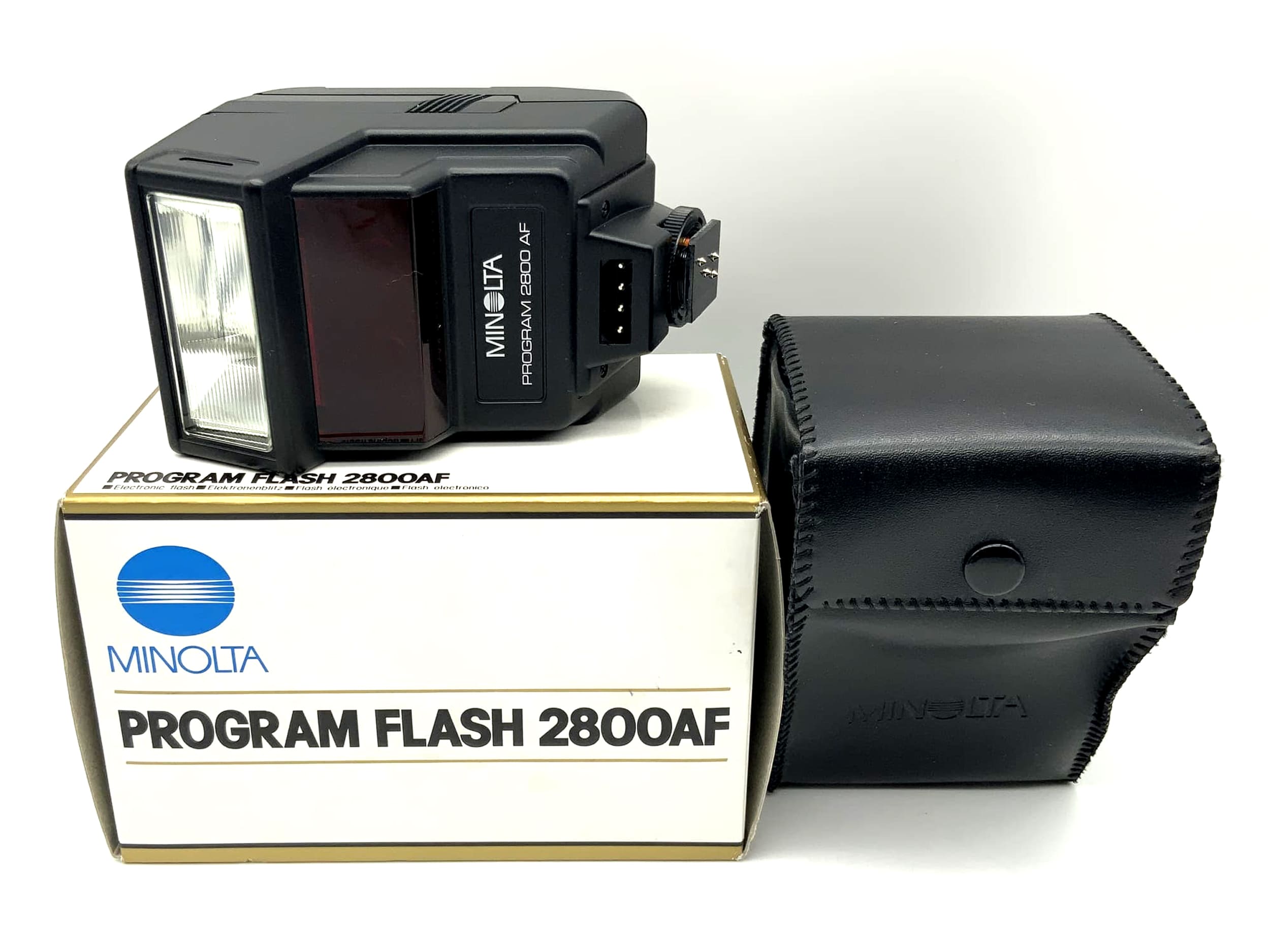 Flash Minolta Program Flash 2800AF avec emballage d'origine, flash pour appareil photo, flash à pince