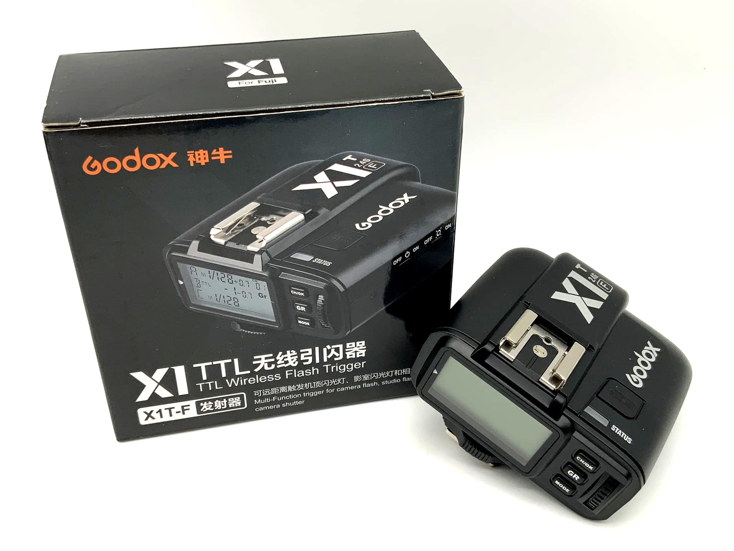 Godox X1 TF wireless flash trigger with original packaging for Fuji camera flash