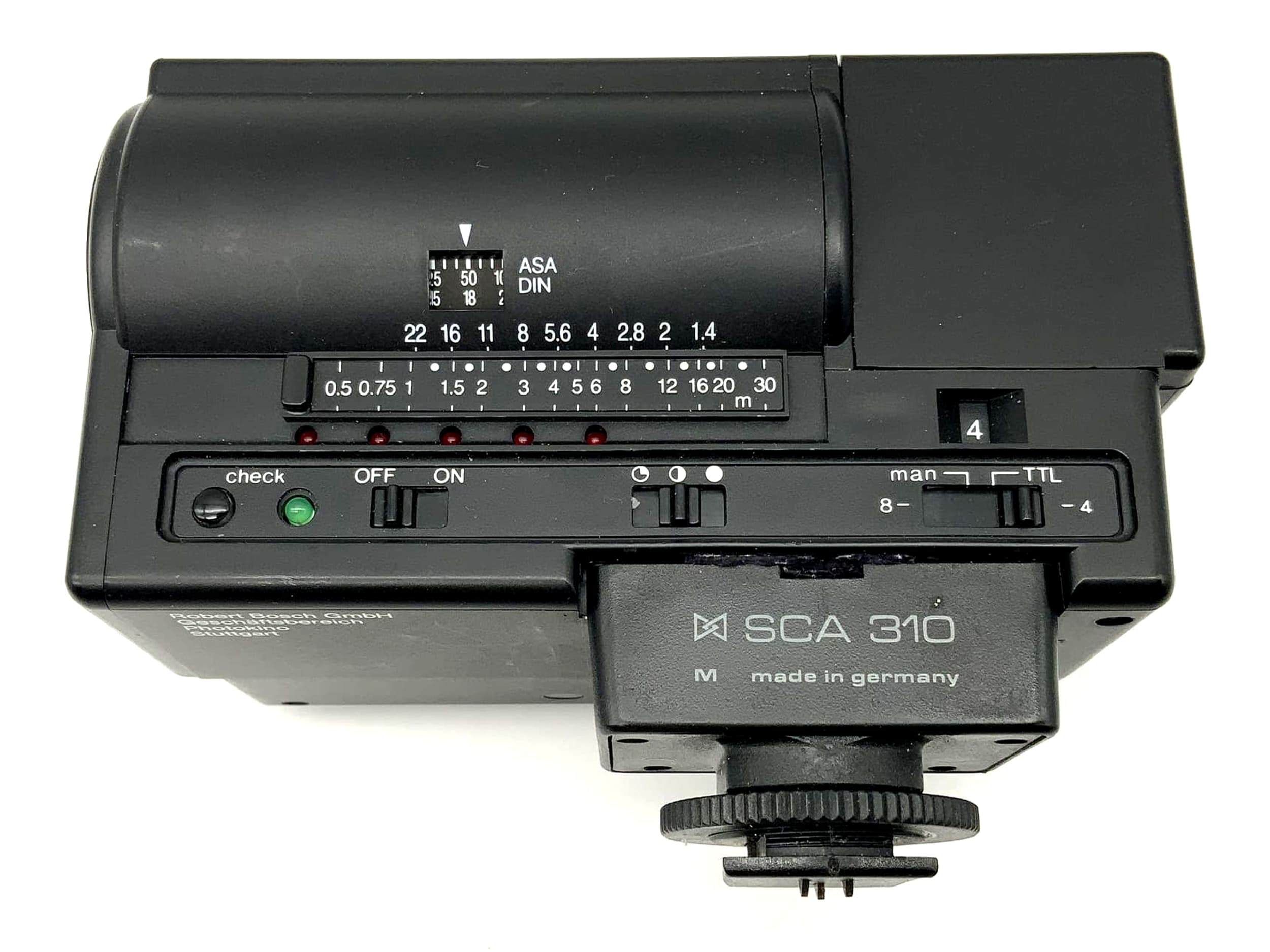 Flash Bauer Ultrablitz 34, flash SCA 300 à clipser
