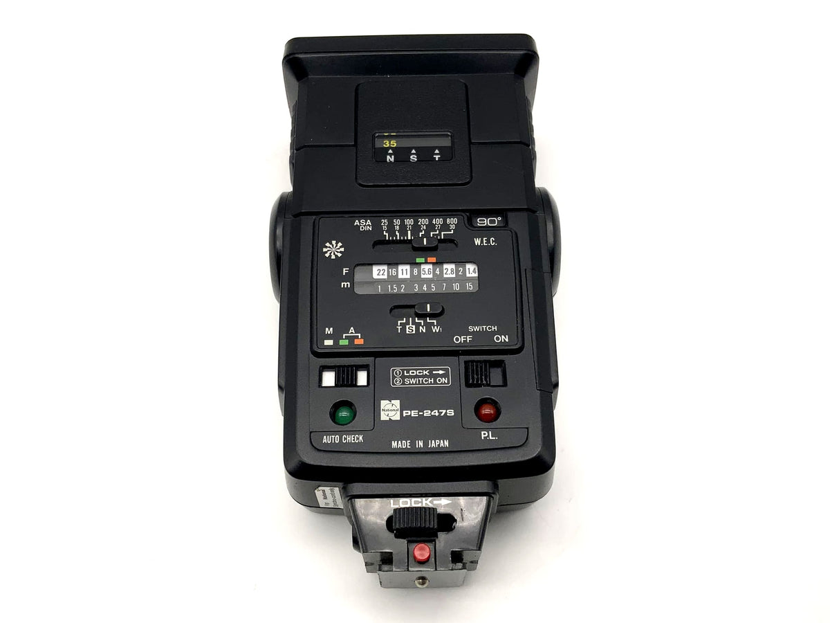 National PE-247S Flash Unit Center Contact Camera Flash Clip-on Flash