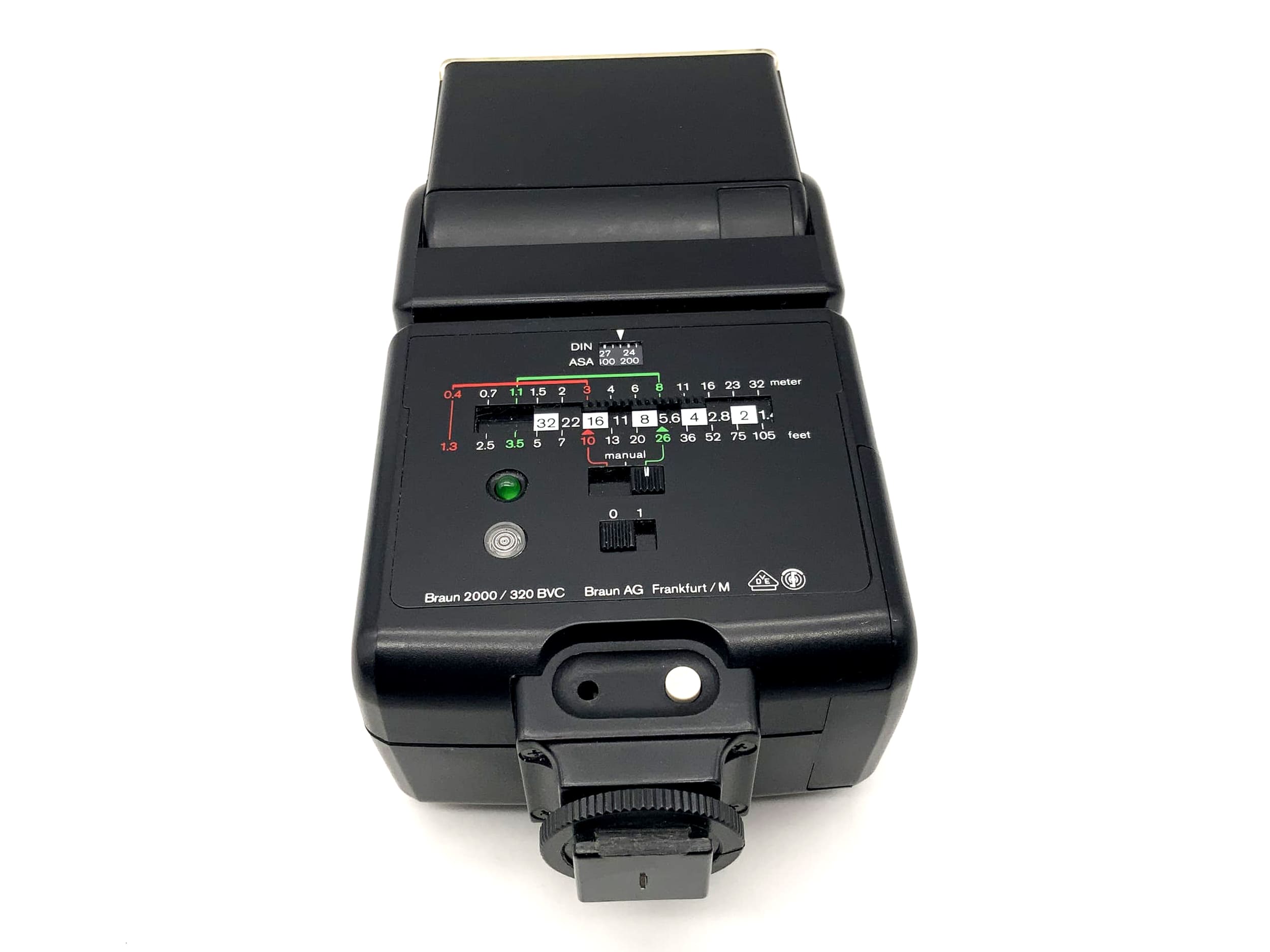 Braun 320 BVC Flash Unit, Center Contact, Camera Flash, Clip-on Flash, Flash Light