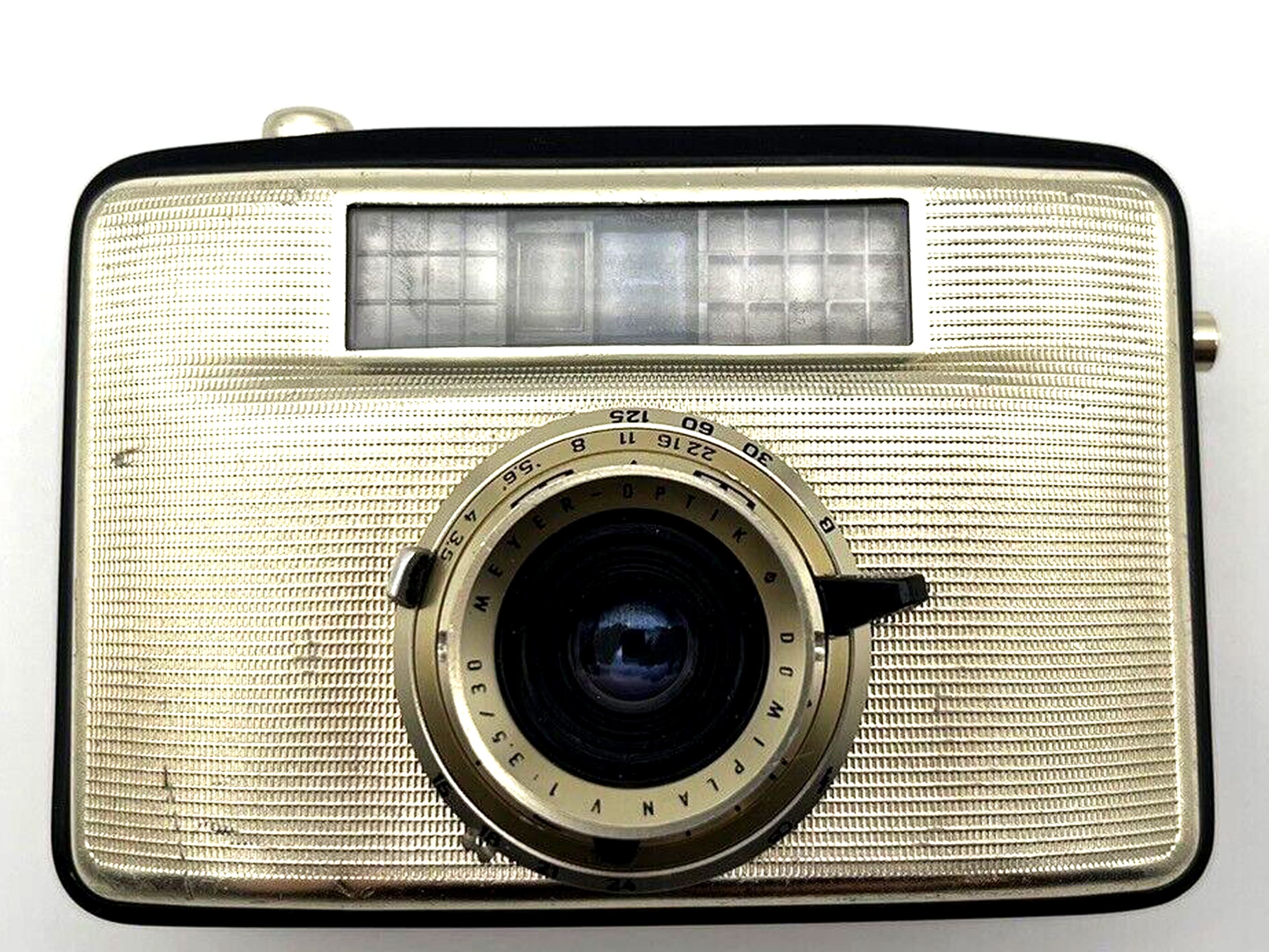 Pentacon Penti II Meyer Optik Domiplan 3.5/30, appareil photo compact argentique 35 mm