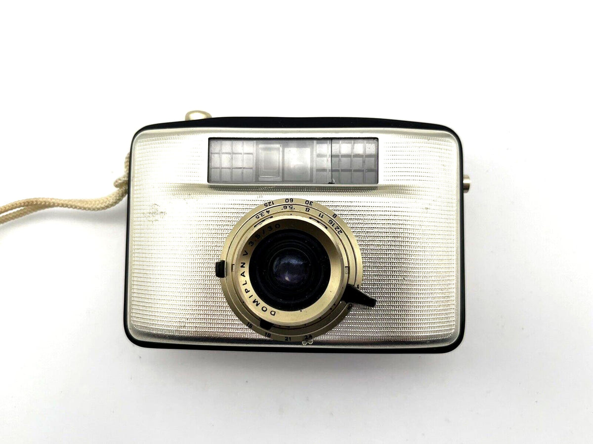 Pentacon Penti II Meyer Optik Domiplan 3.5/30, appareil photo compact argentique 35 mm