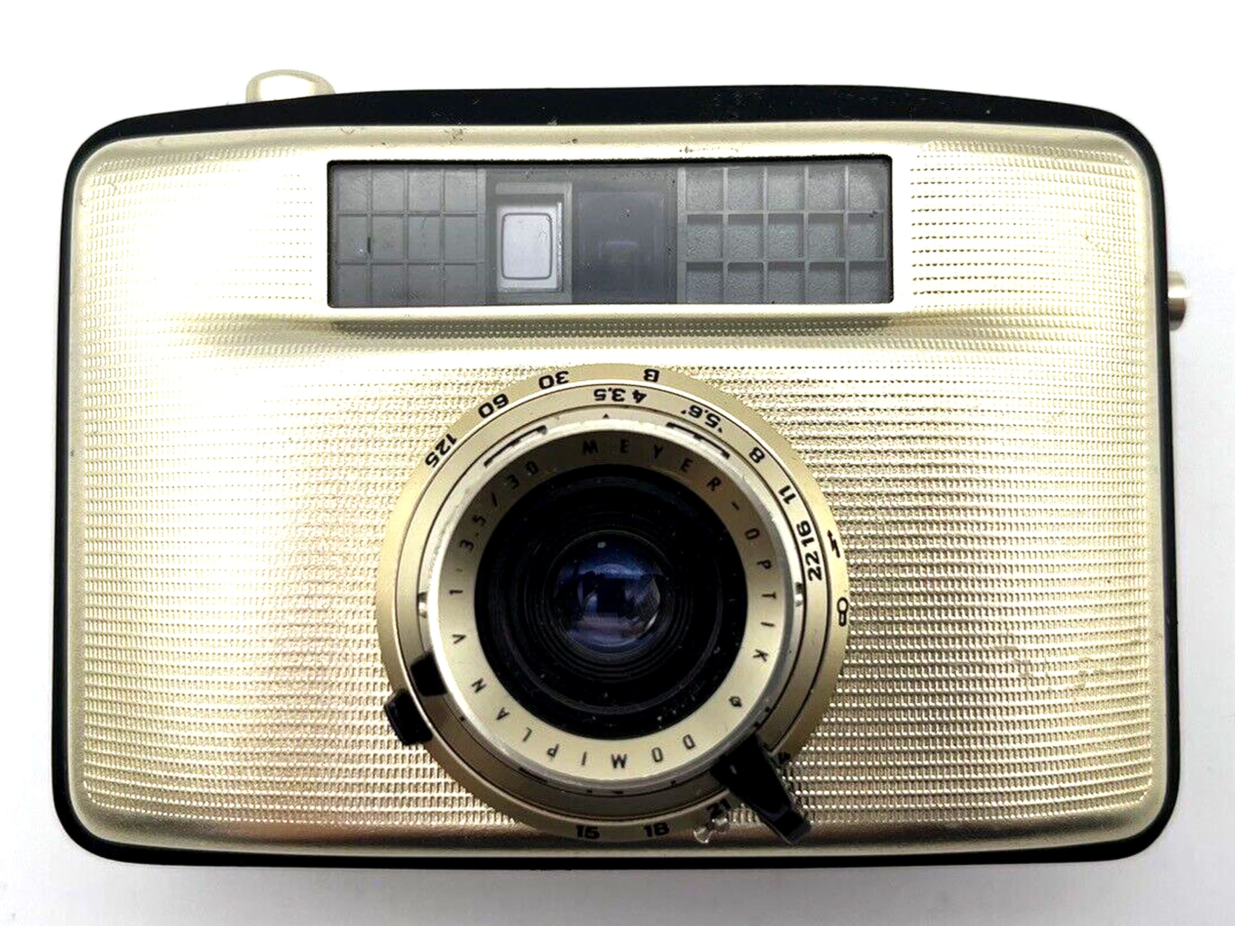 Pentacon Penti II Meyer Optik Domiplan 3.5/30, appareil photo compact argentique 35 mm