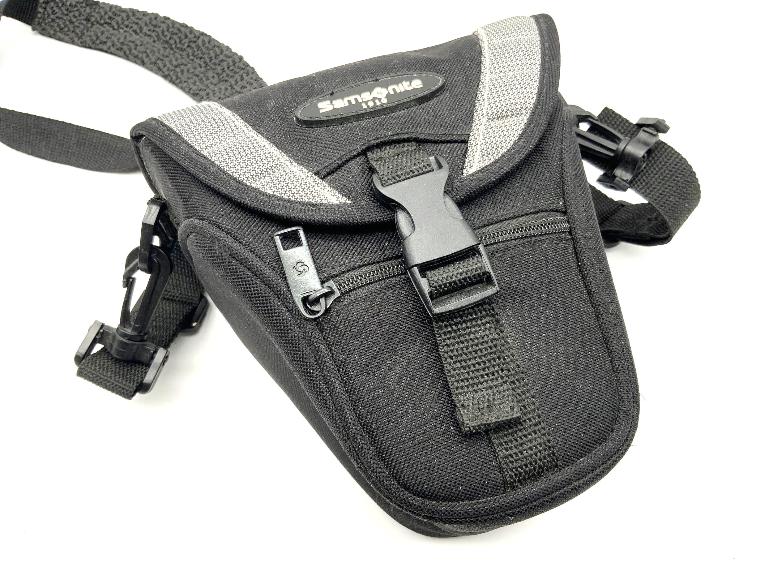 Sac photo Samsonite 1910, noir, sac bandoulière universel, forme en V