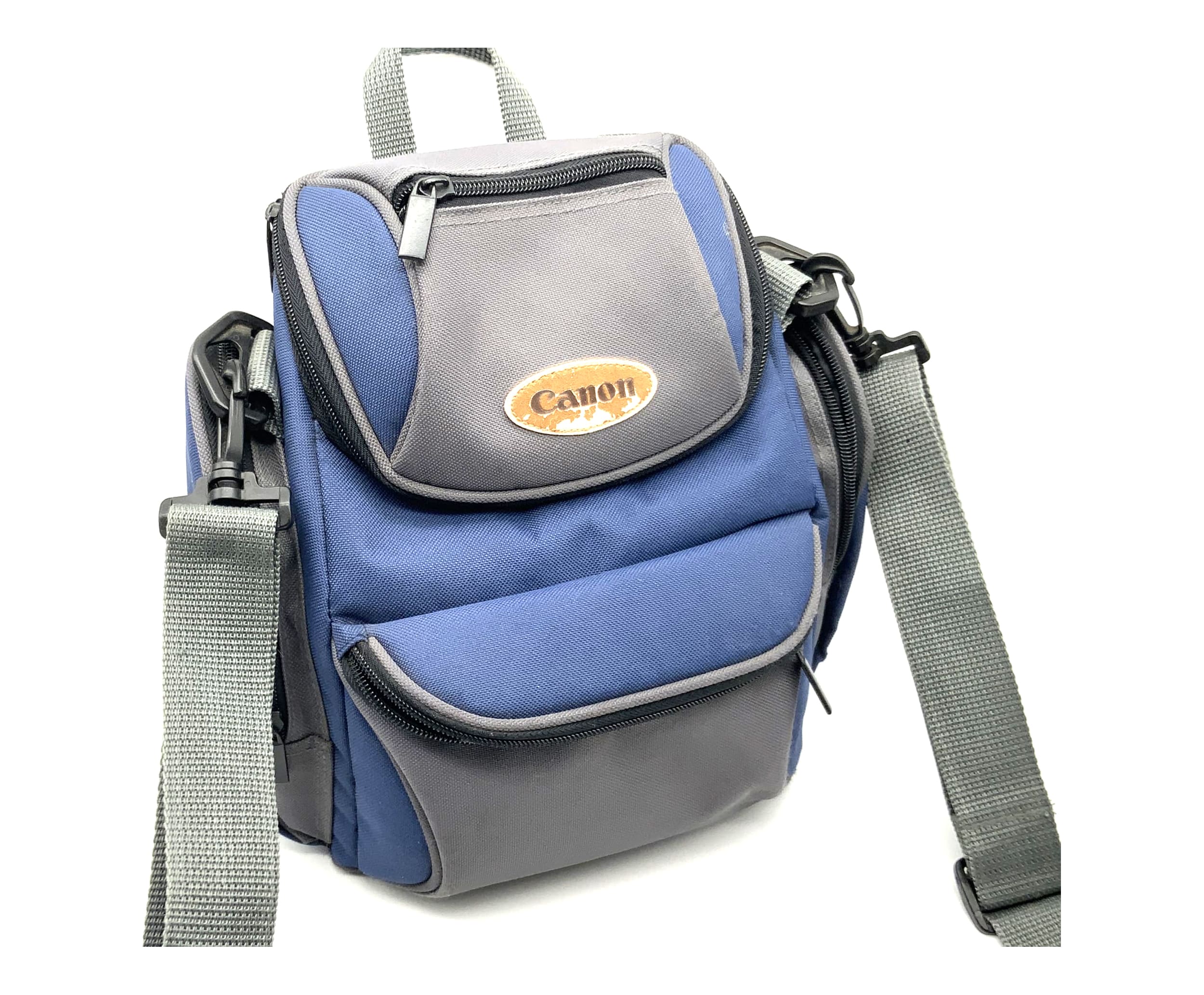 Sac à dos pour appareil photo Canon, env. 20 x 25 x 12 cm, bleu, sac photo universel, sac bandoulière