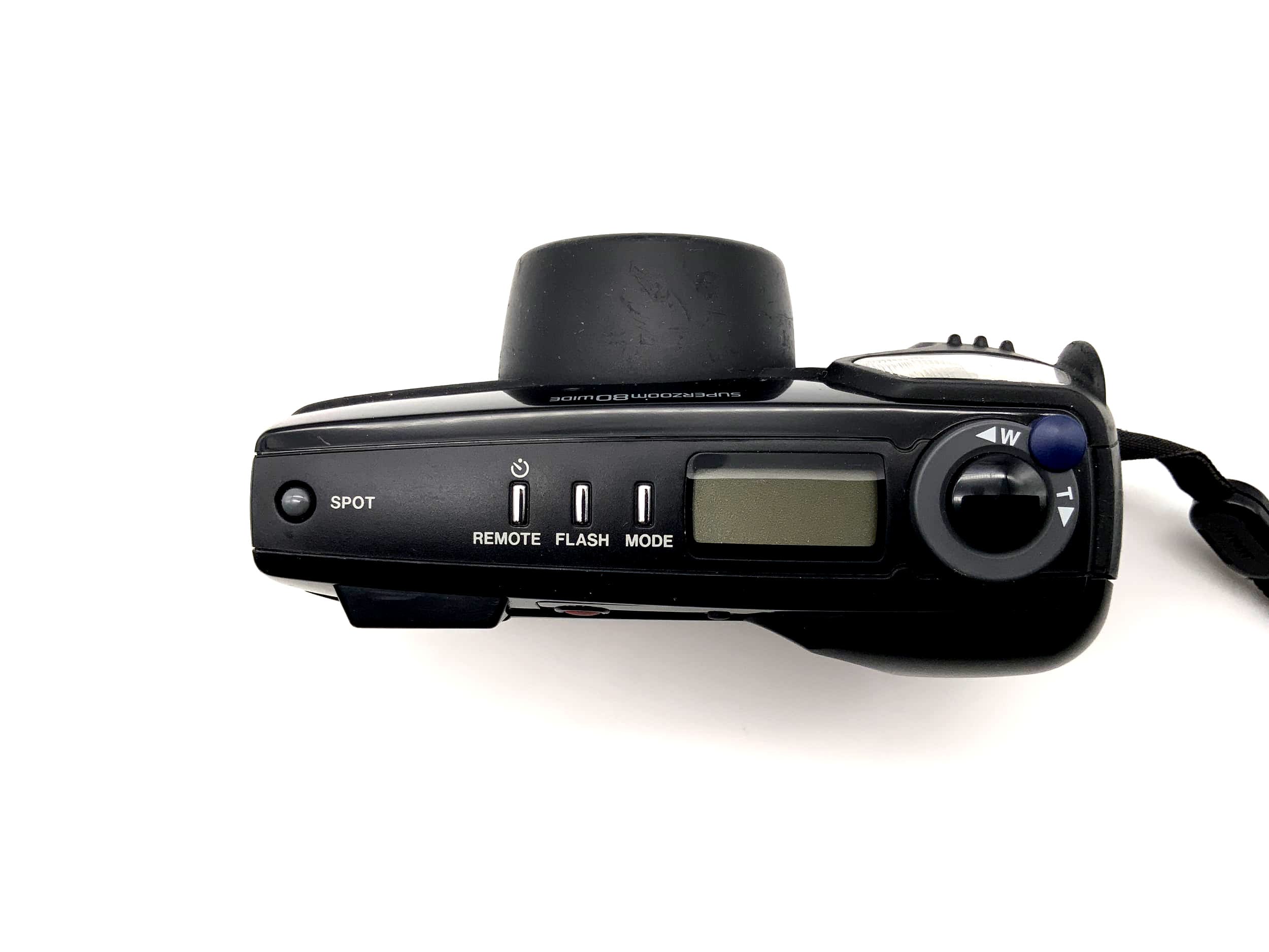Appareil photo compact grand angle Olympus Superzoom 80, objectif 35 mm, mise au point automatique multiple