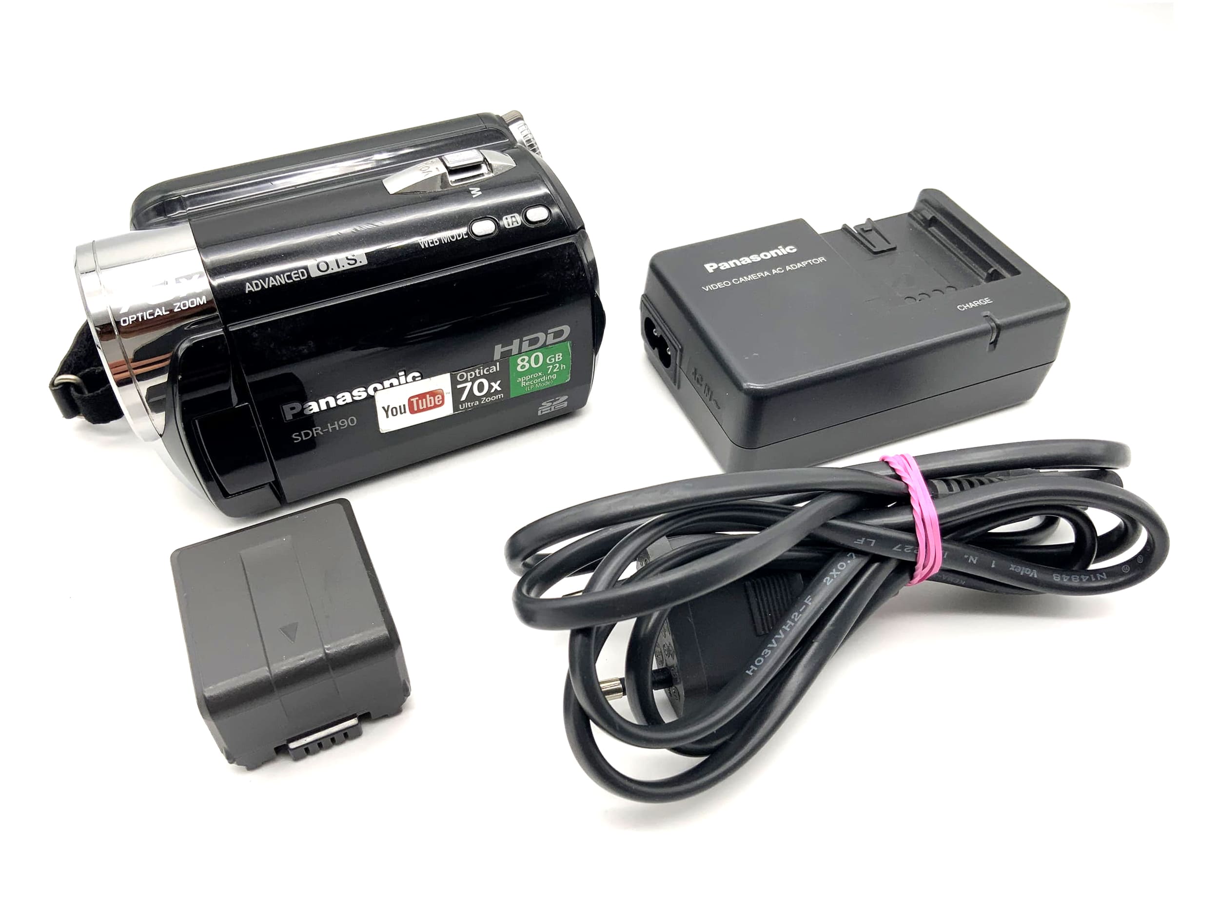 Caméscope Panasonic SDR-H90 avec batterie