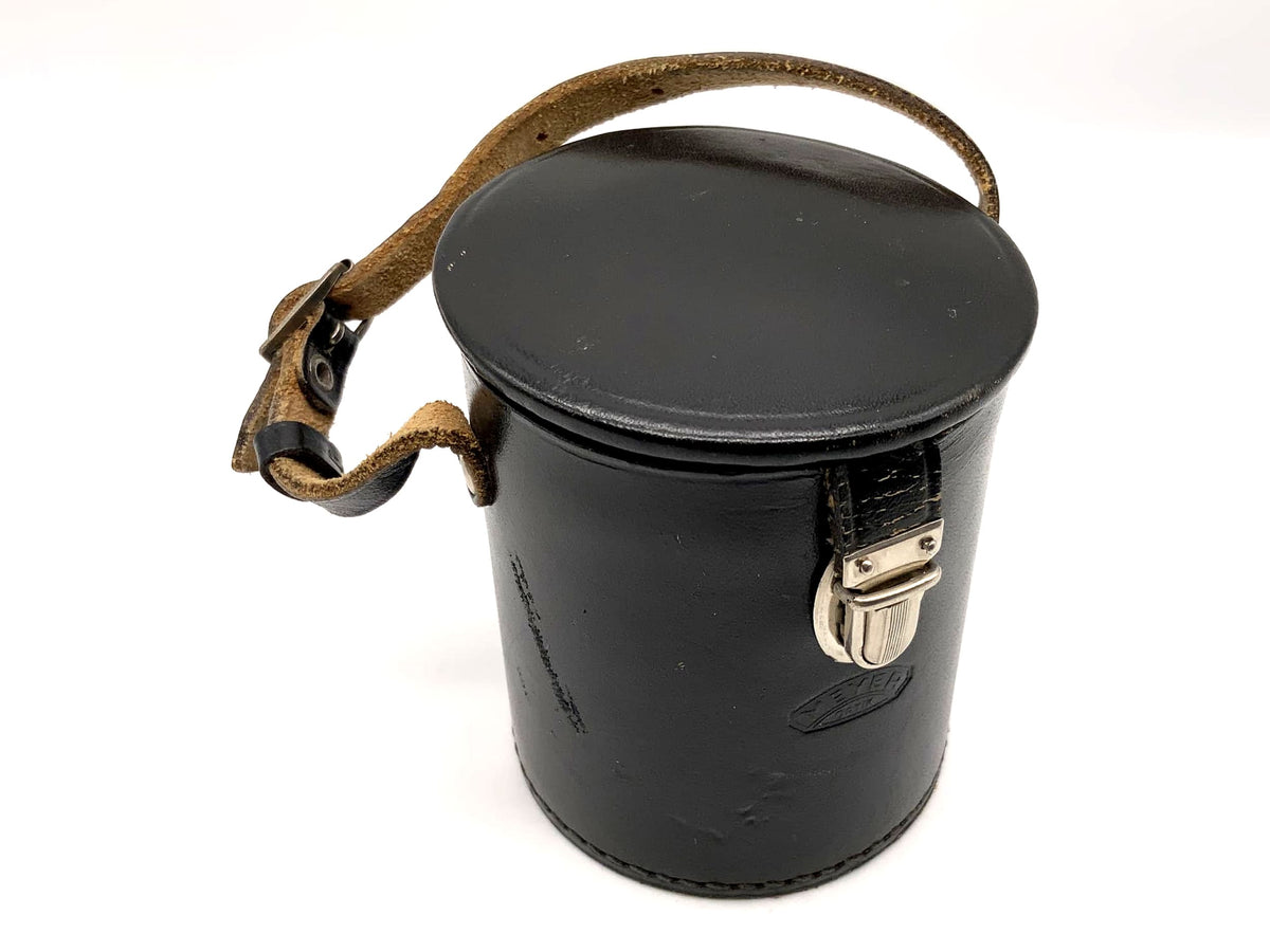 Étui à objectif Meyer Optik, noir, env. 10 x 7,5 cm, en cuir, étui universel