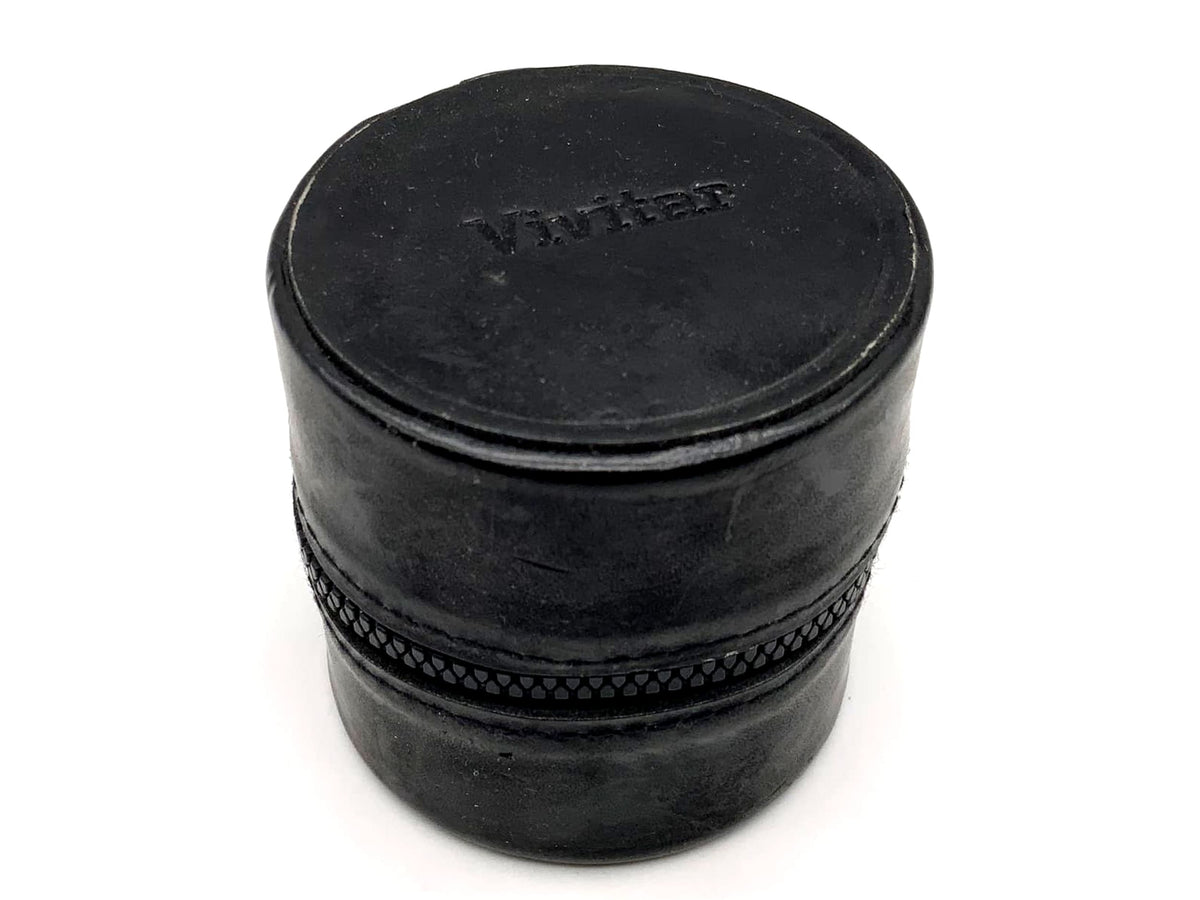 Étui pour objectif Vivitar, noir, env. 7,5 x 7 cm, étui rigide universel.