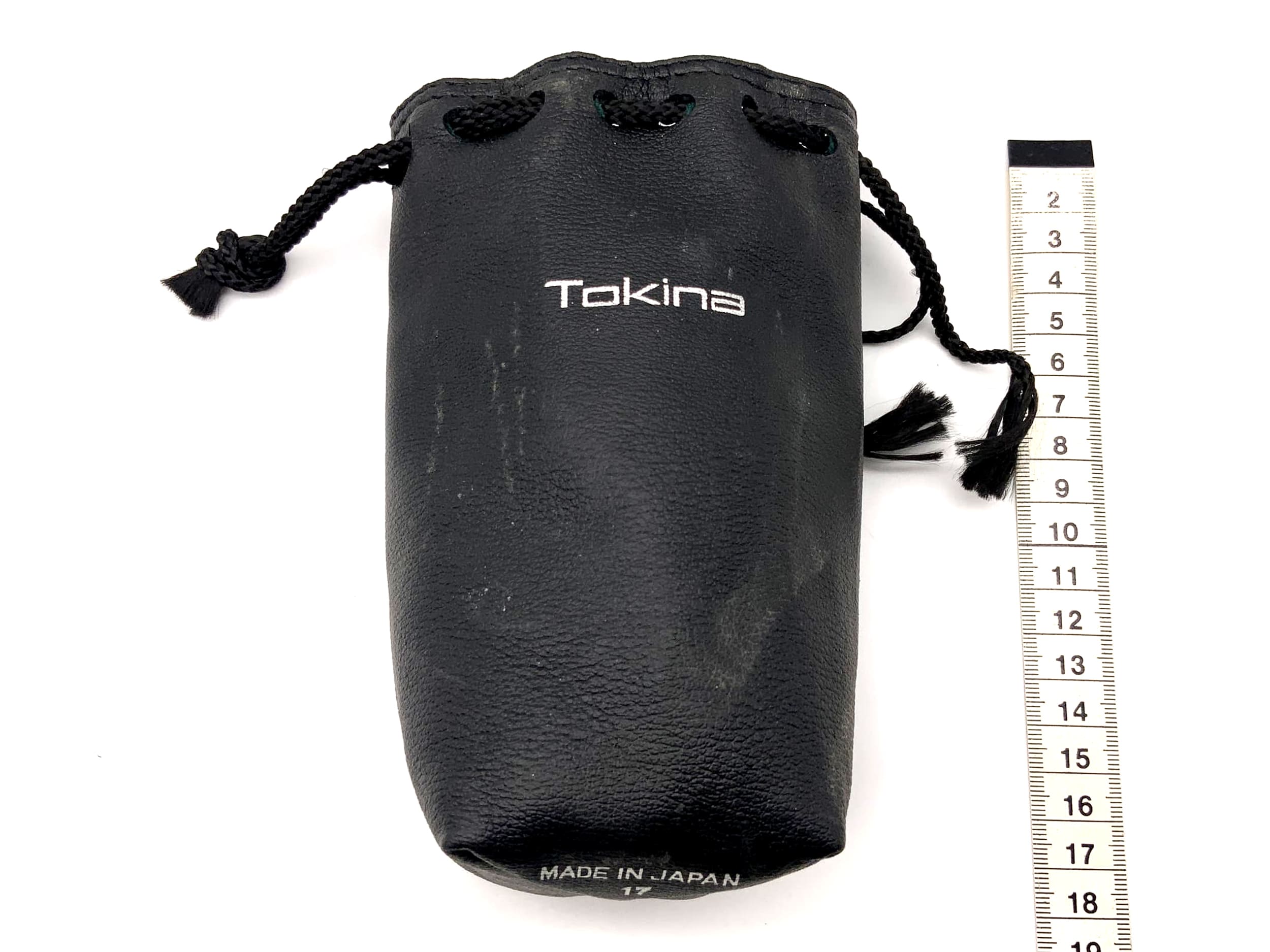 Étui pour objectif Tokina 17, noir, env. 16 x 7 cm, pochette universelle pour objectif