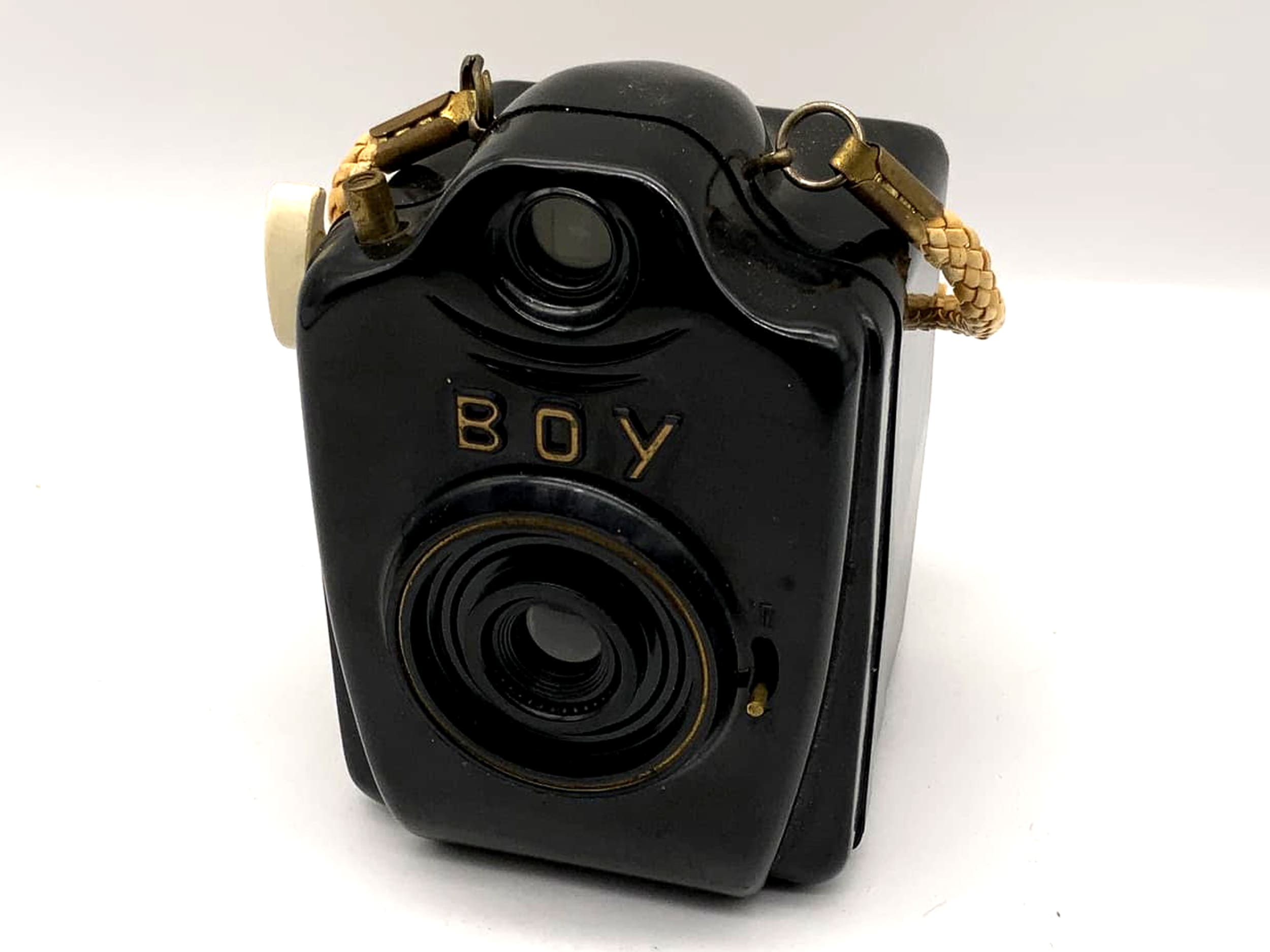 Appareil photo Bilora Boy en bakélite, boîtier, pellicule analogique