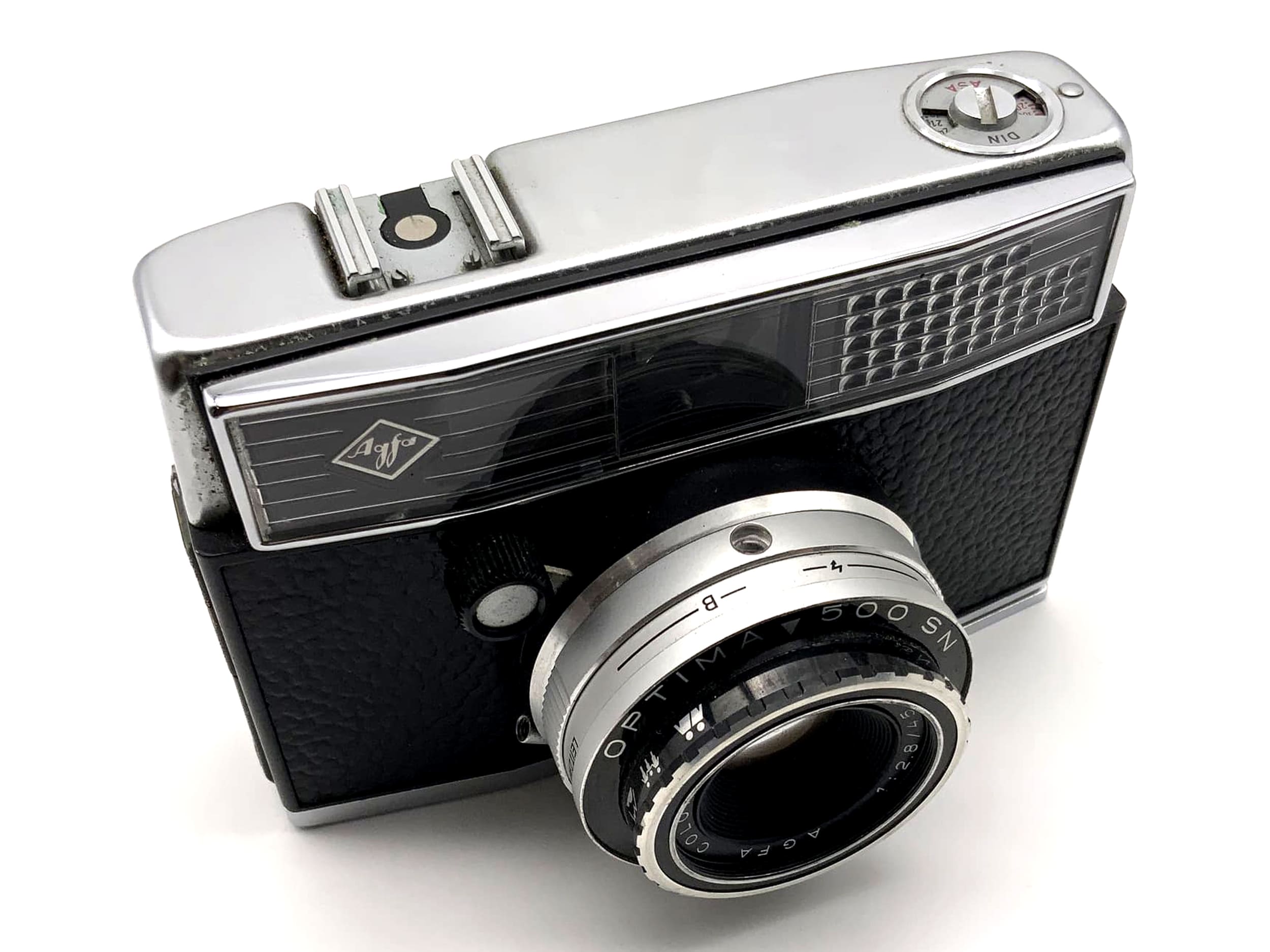 Appareil photo compact 35 mm Agfa Optima 500 SN avec viseur et objectif Color Solinar 45 mm f/2,8