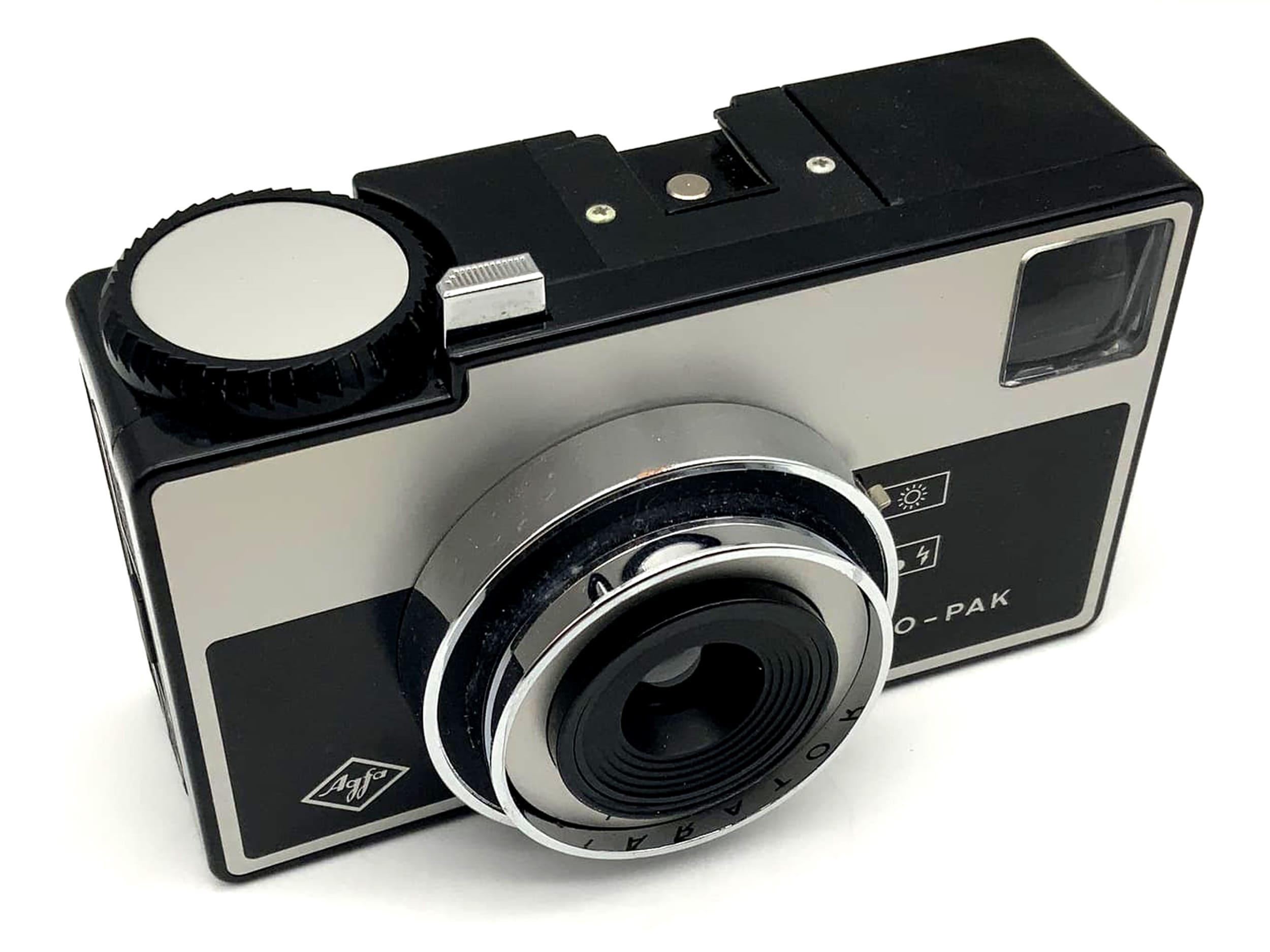 Appareil photo Agfa Iso-Pak avec viseur et appareil photo compact Parator 35 mm