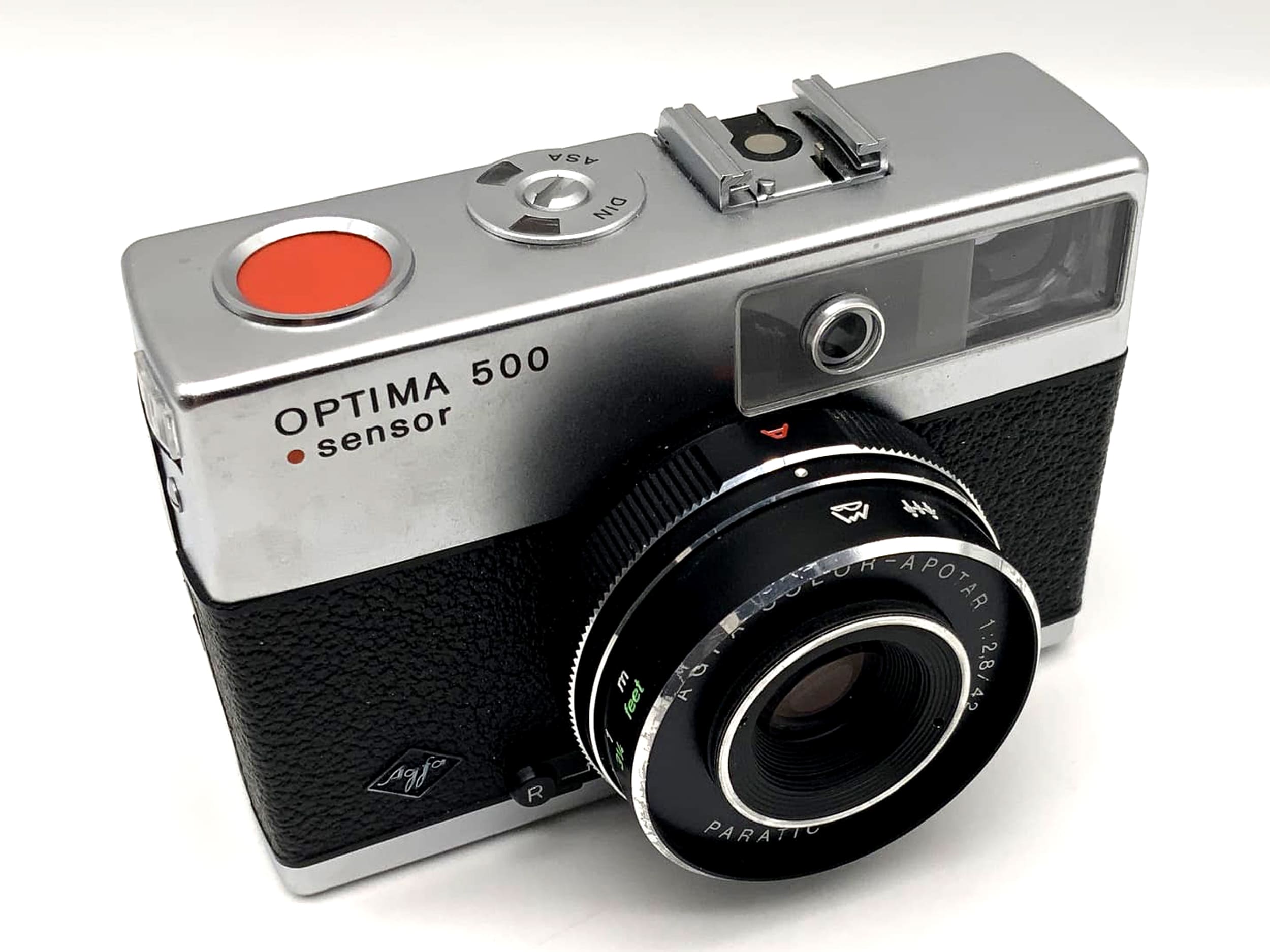 Agfa Optima 500 sensor viewfinder camera with Color Apotar 42mm 1:2.8 35mm