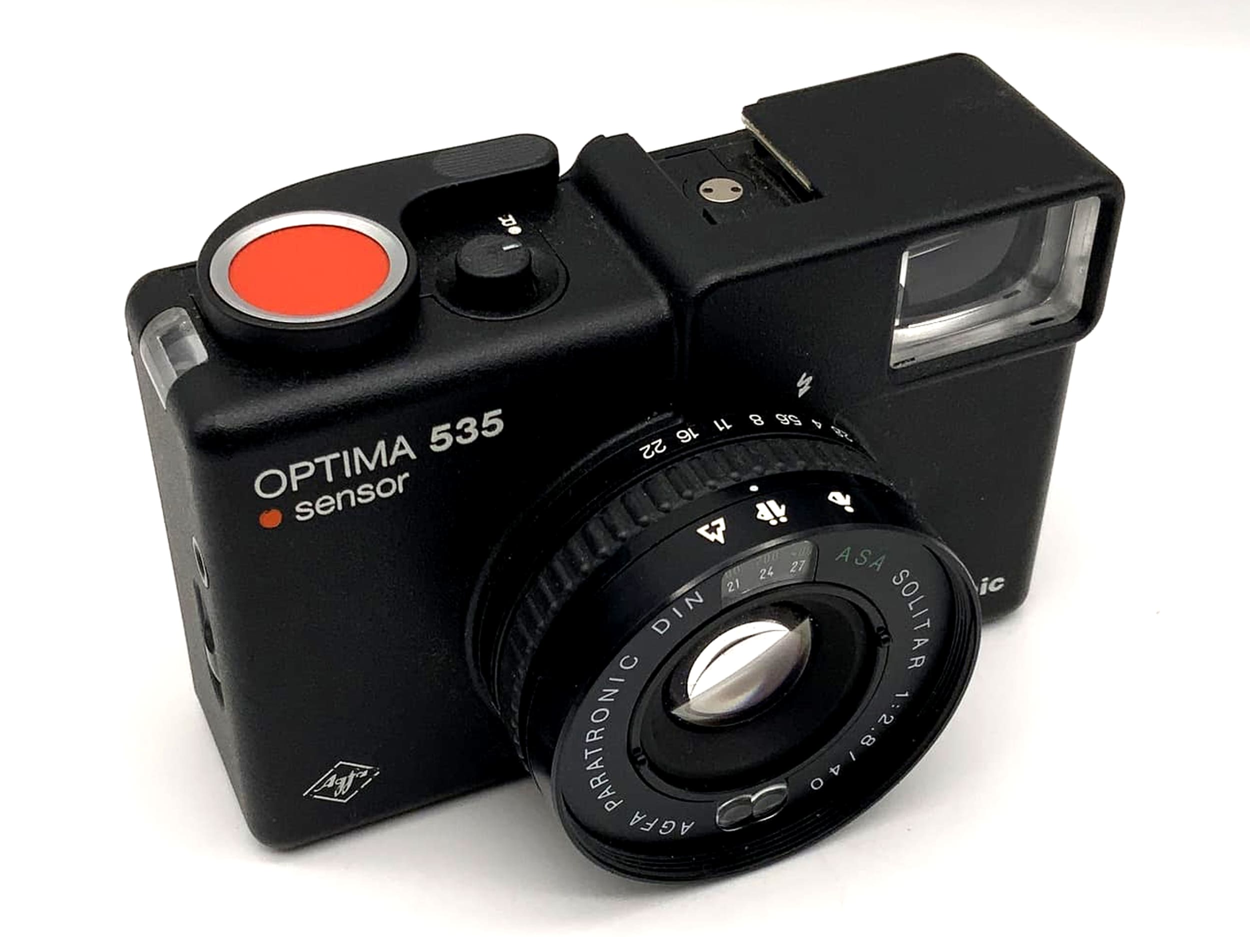 Appareil photo compact 35 mm Agfa Optima 535 avec capteur et viseur, objectif Solitar 40 mm f/2.8.