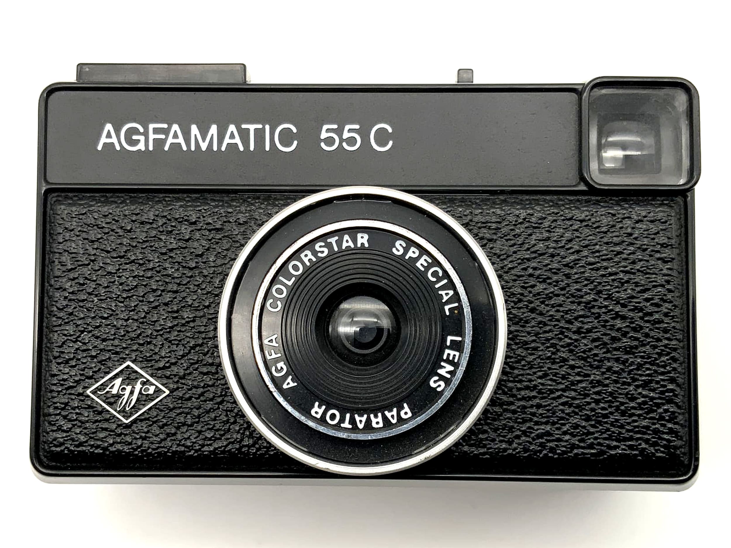 Appareil photo Agfa Agfamatic 55C avec viseur et objectif Colorstar Special Parator 35 mm