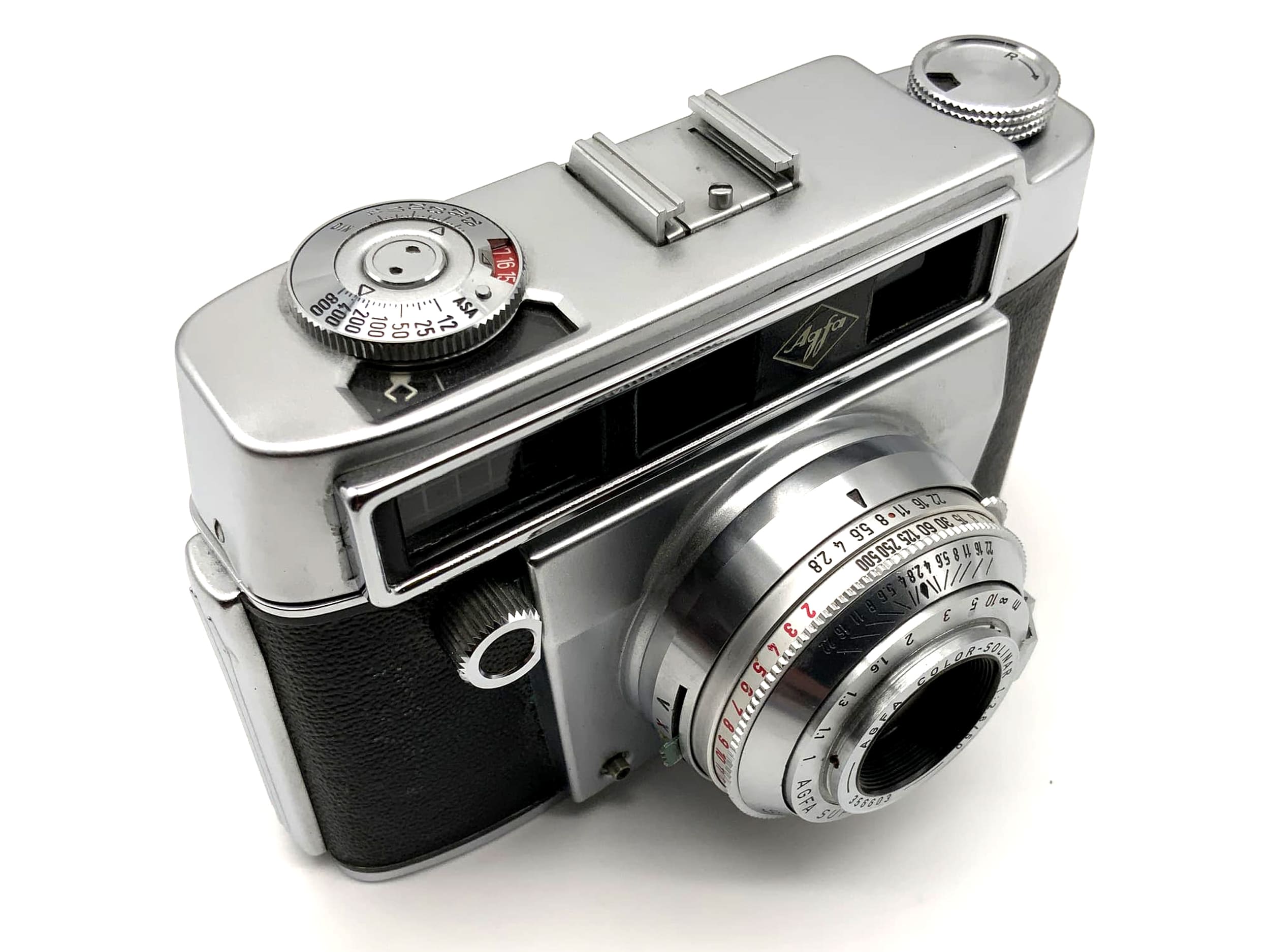 Appareil photo Agfa Synchro Compur avec viseur et objectif Color Solinar 50 mm 1:2,8 35 mm