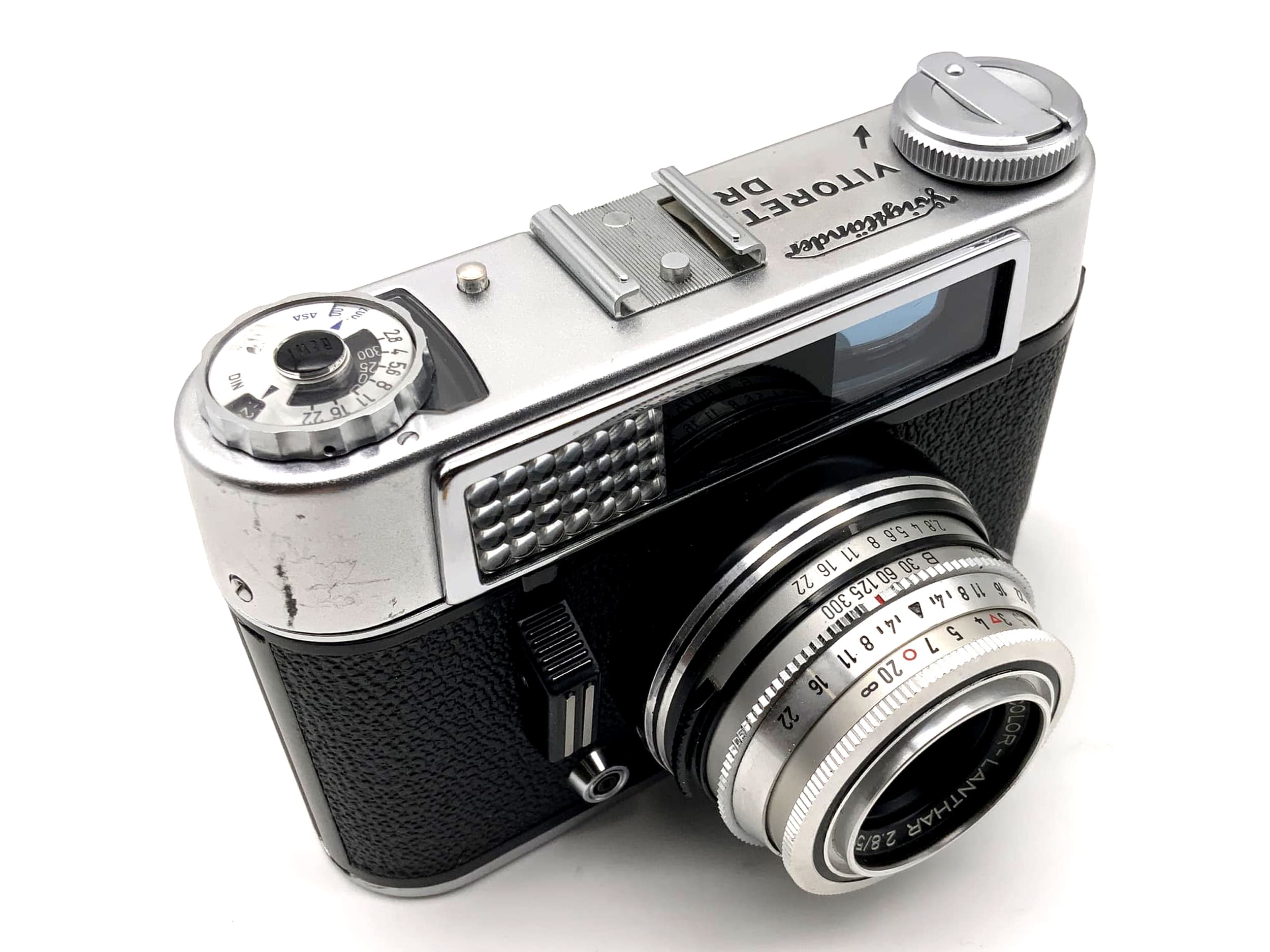 Appareil photo télémétrique Voigtländer Vitoret DR avec Color Lanthar 50mm 2.8 Prontor 300