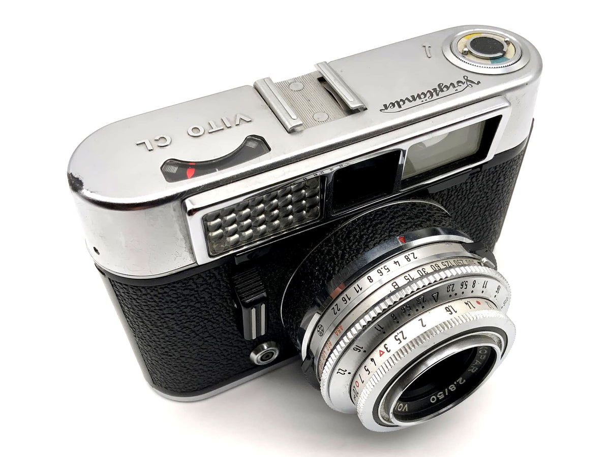 Appareil photo télémétrique Voigtländer Vito CL avec objectifs Skopar 50 mm 1:2,8 et 35 mm Pronto LK.