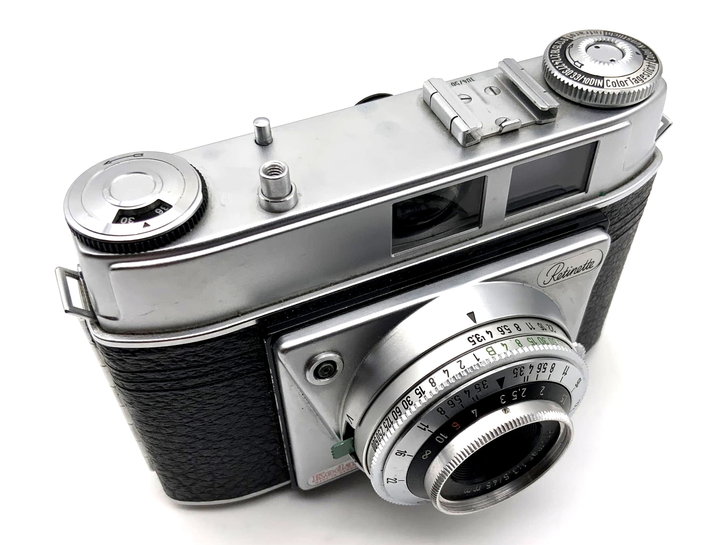 Appareil photo télémétrique Kodak Retinette avec objectif Reomar 45 mm f/3,5 35 mm Compur-Rapid
