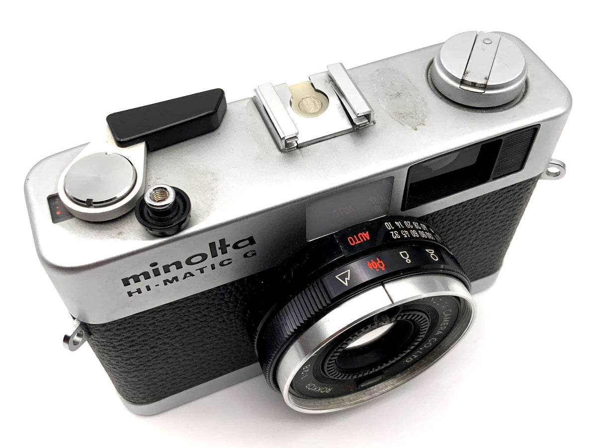 Appareil photo télémétrique Minolta Hi-Matic G avec objectif Rokkor 38 mm 1:2,8, compact 35 mm