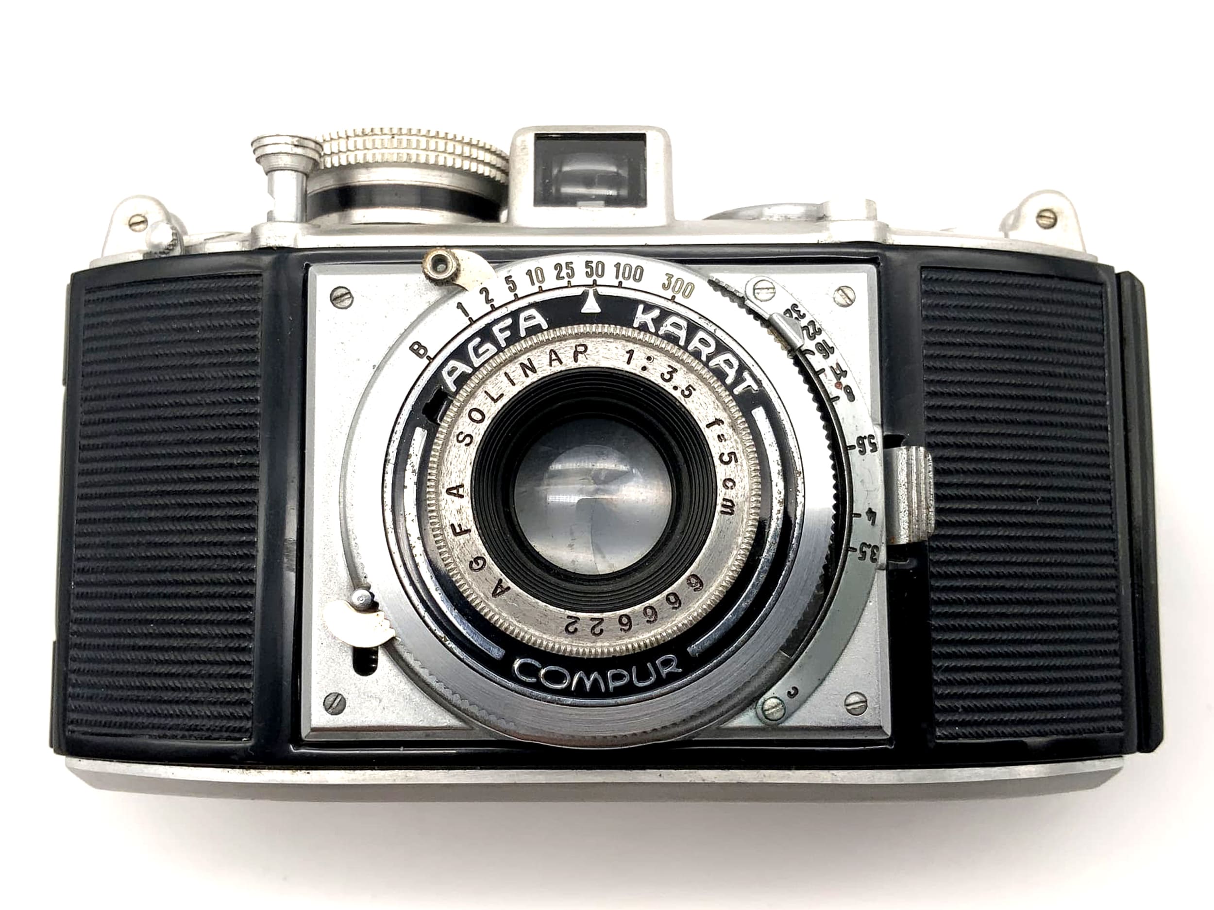 Agfa Karat viewfinder camera with Solinar 50mm 1:3.5 35mm compact camera 5cm Compur