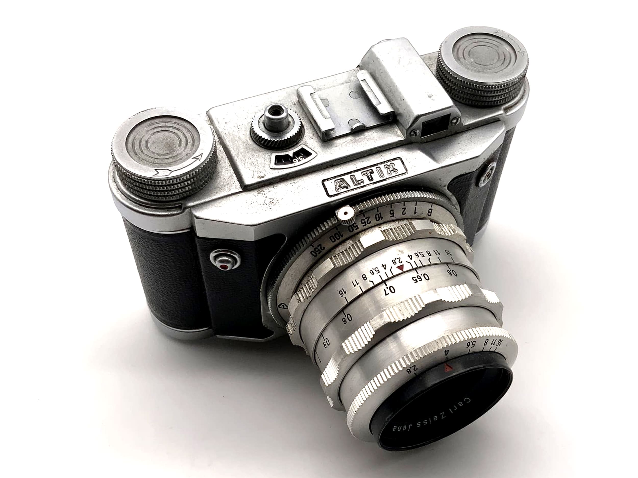 Appareil photo compact 35 mm Altix Tempor avec viseur et objectif Tessar 50 mm f/2,8
