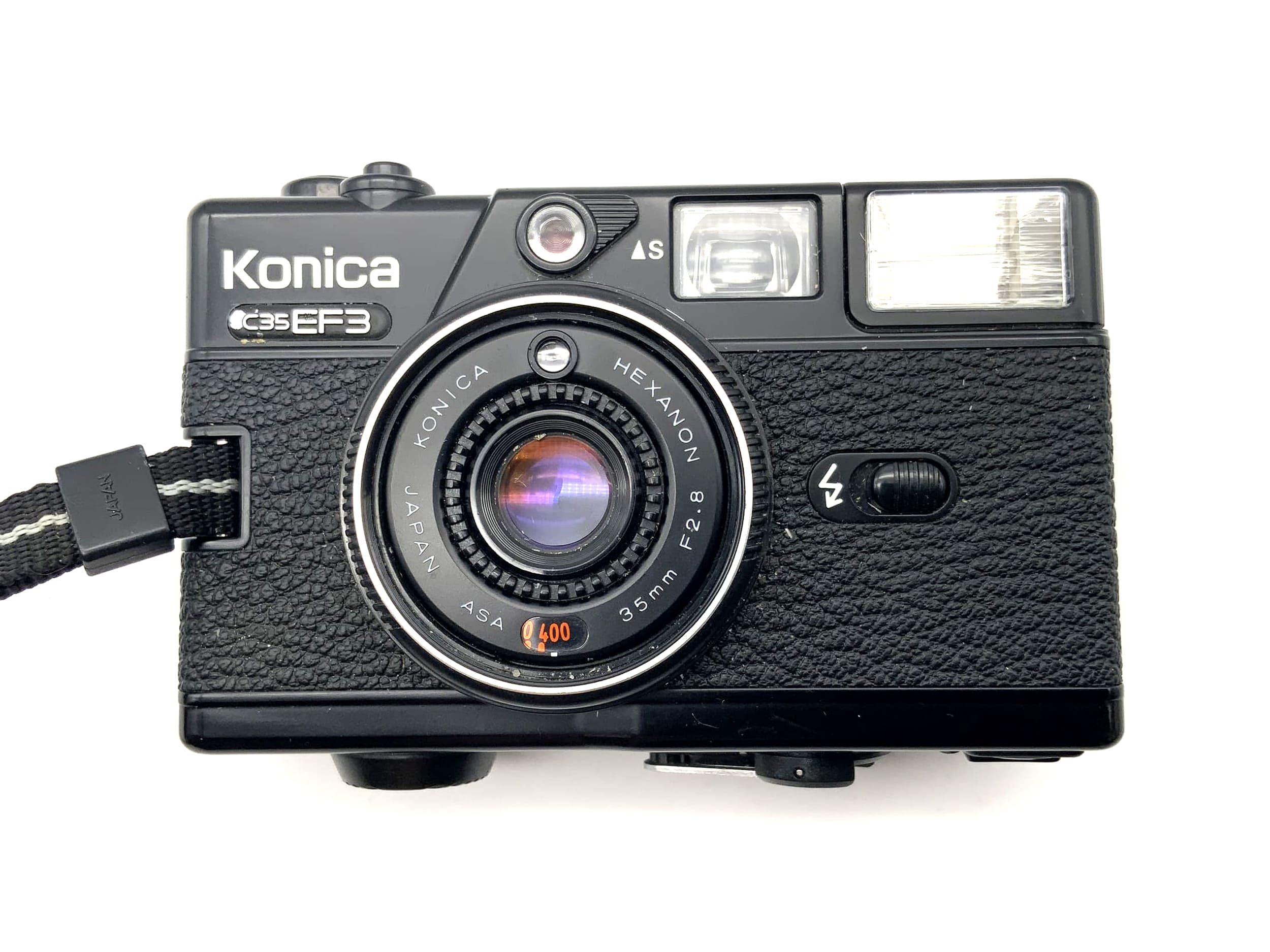 Konica C35 EF3 rangefinder camera with Hexanon 35mm 1:2.8 35mm compact camera