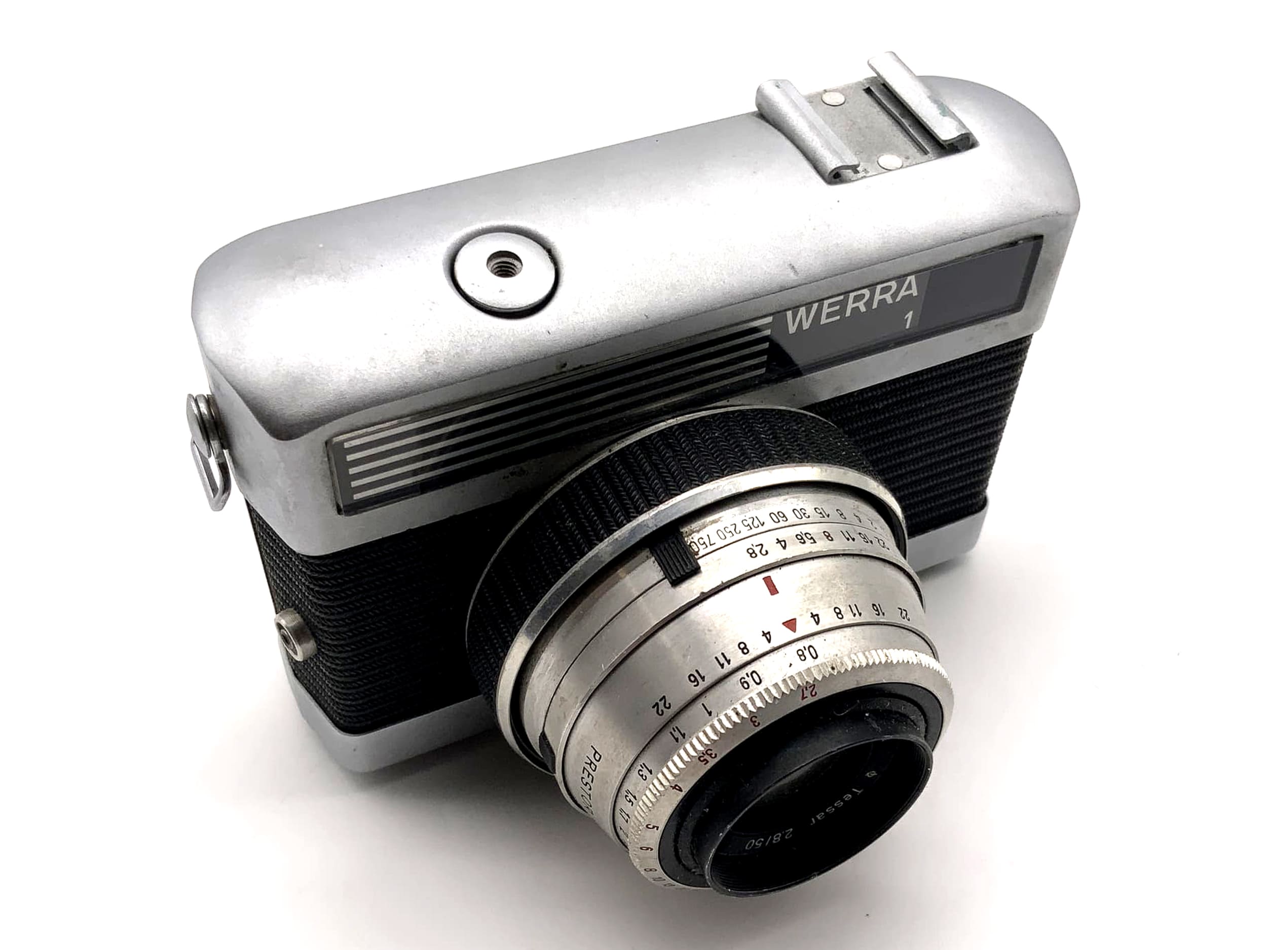 Appareil photo télémétrique Carl Zeiss Werra 1 avec objectif Q1 Tessar 50 mm f/2,8, format compact 35 mm