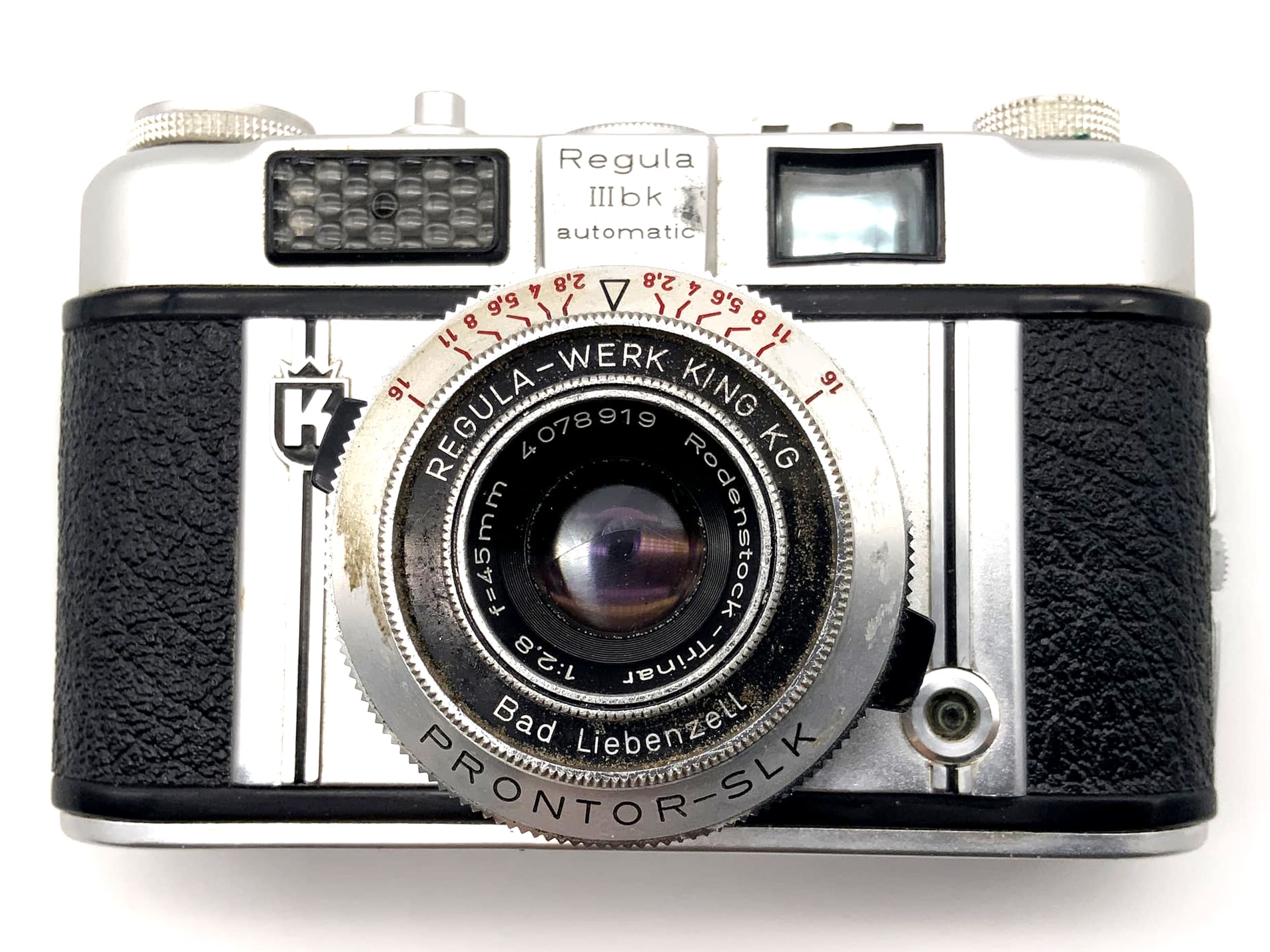 Regula III bk automatic viewfinder camera with Rodenstock Trinar 45mm 1:2.8 35mm