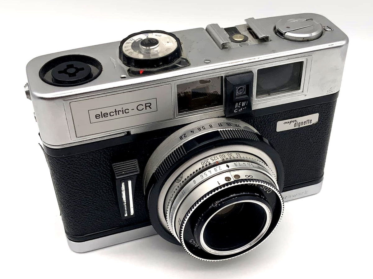 Appareil photo Dacora Super Dignette avec viseur et objectif électrique 35 mm Isconar 45 mm f/2.8 CR