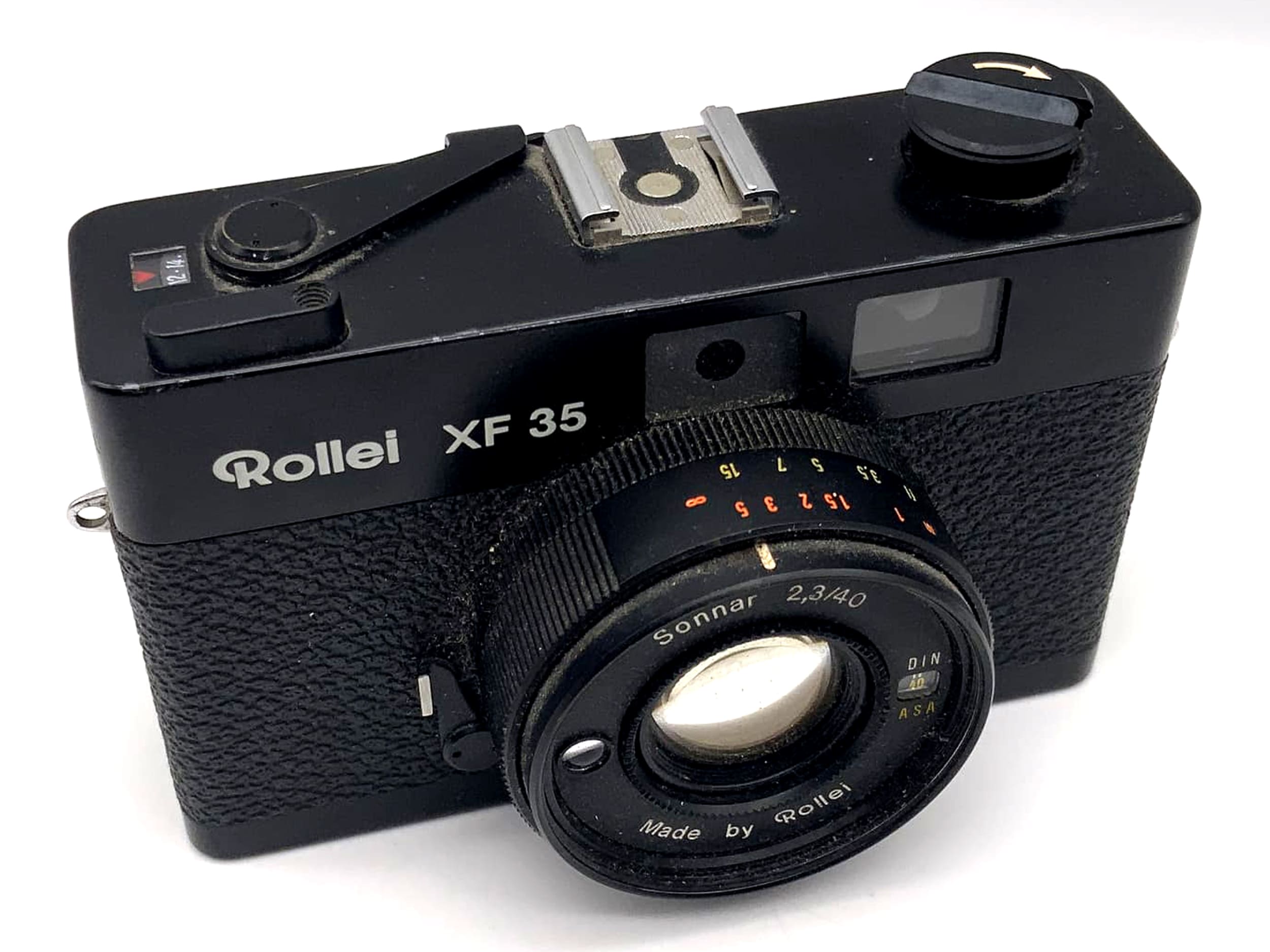 Appareil photo Rollei XF 35 à viseur avec objectif Sonnar 40 mm 1:2.3, appareil photo compact 35 mm (défectueux)