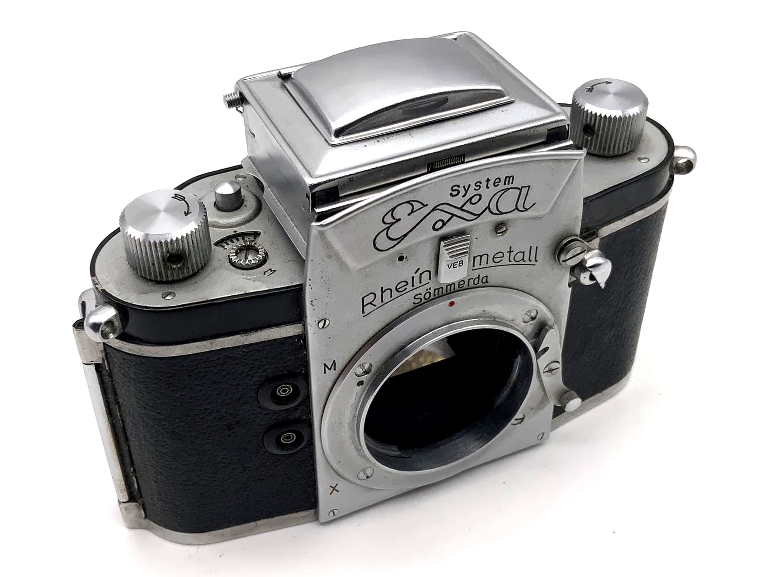 Appareil photo reflex numérique Ihagee System Exa avec viseur de poitrine, boîtier Rheinmetall 35 mm