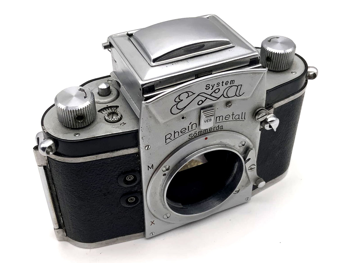Ihagee System Exa SLR camera with waist-level viewfinder, Rheinmetall 35mm body
