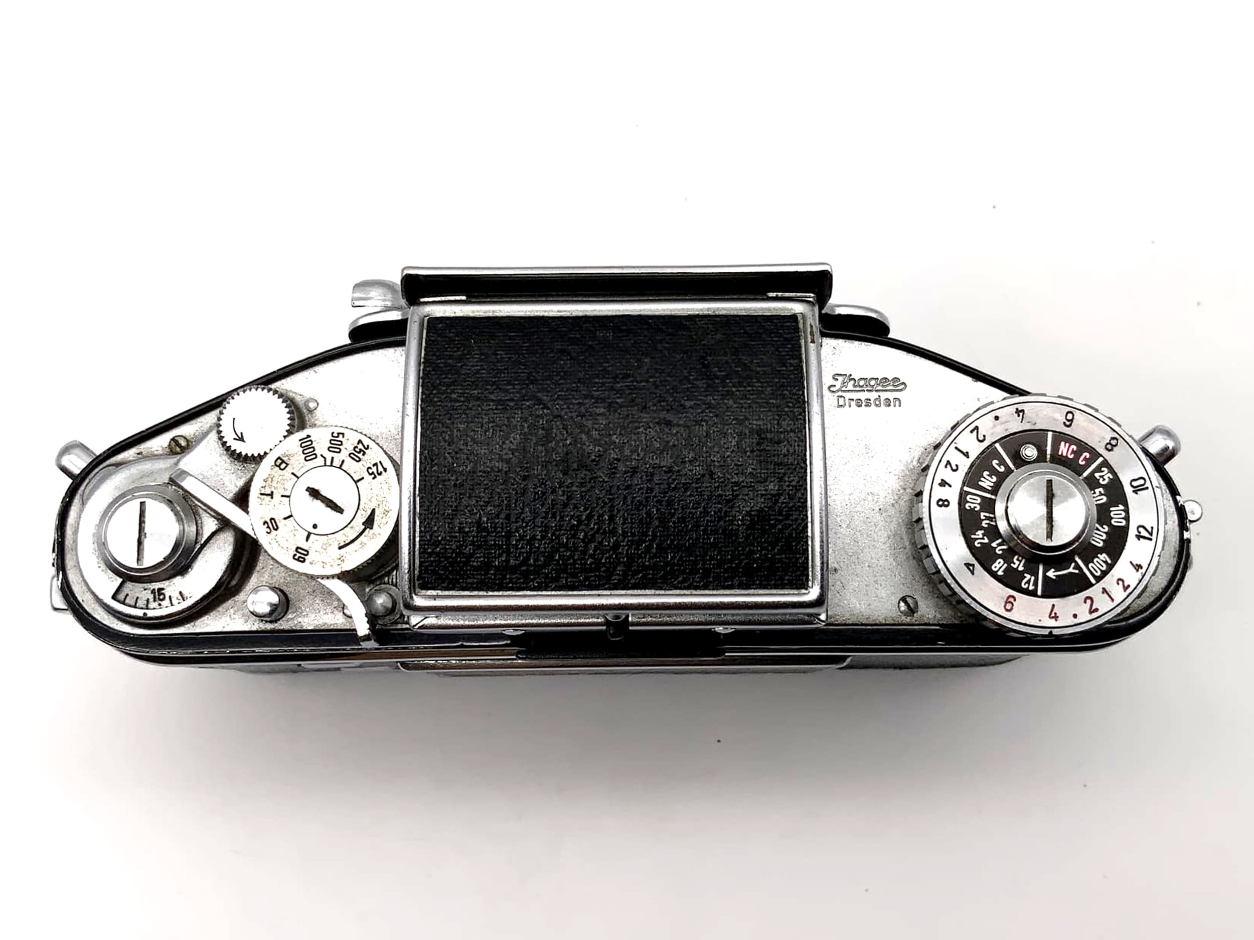 Exakta Varex II b SLR 2b single-lens reflex camera with waist-level viewfinder Ihagee 35mm lens, body