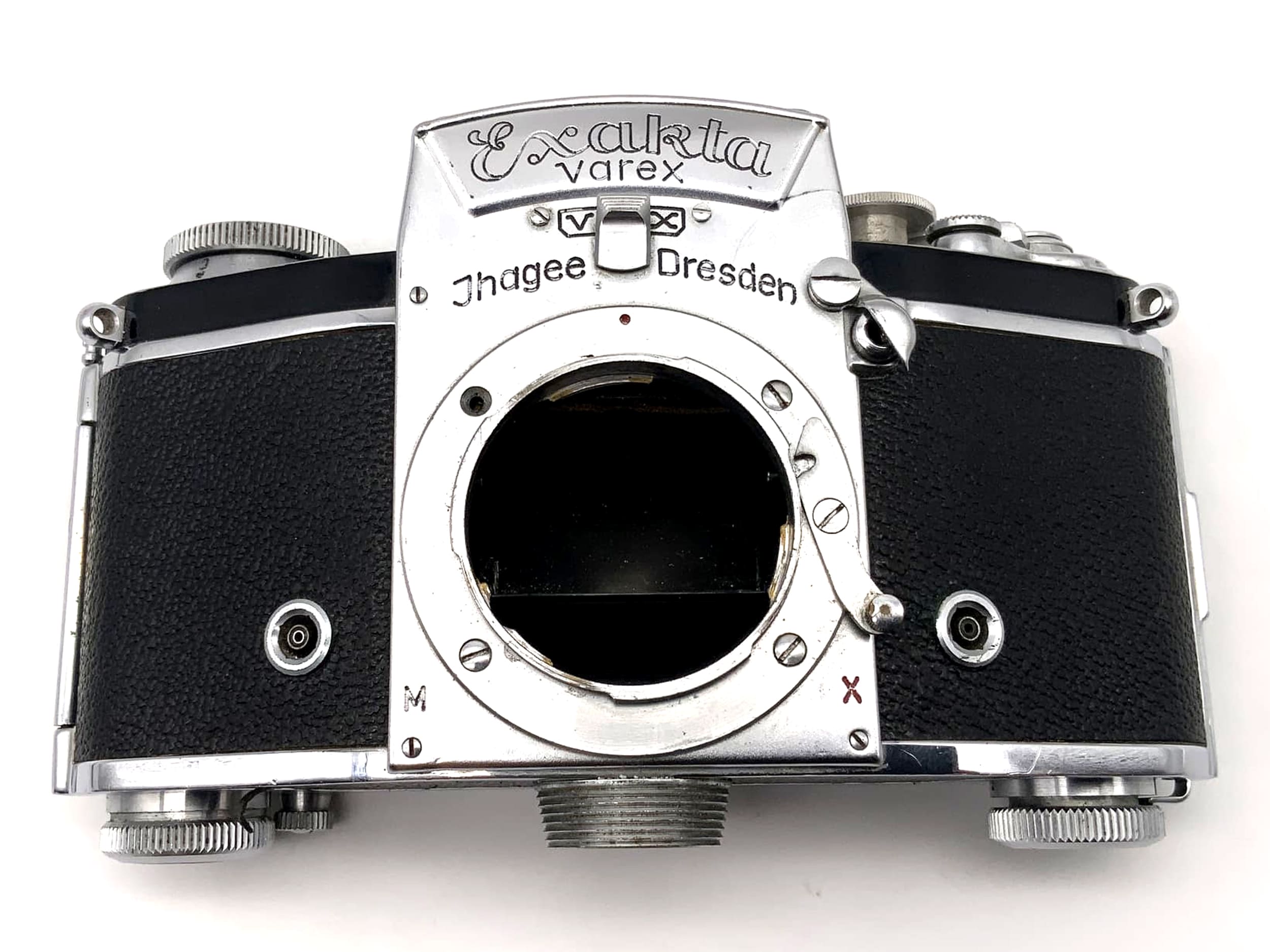 Appareil photo reflex Exakta Varex vx avec viseur de poitrine, boîtier Ihagee 35 mm