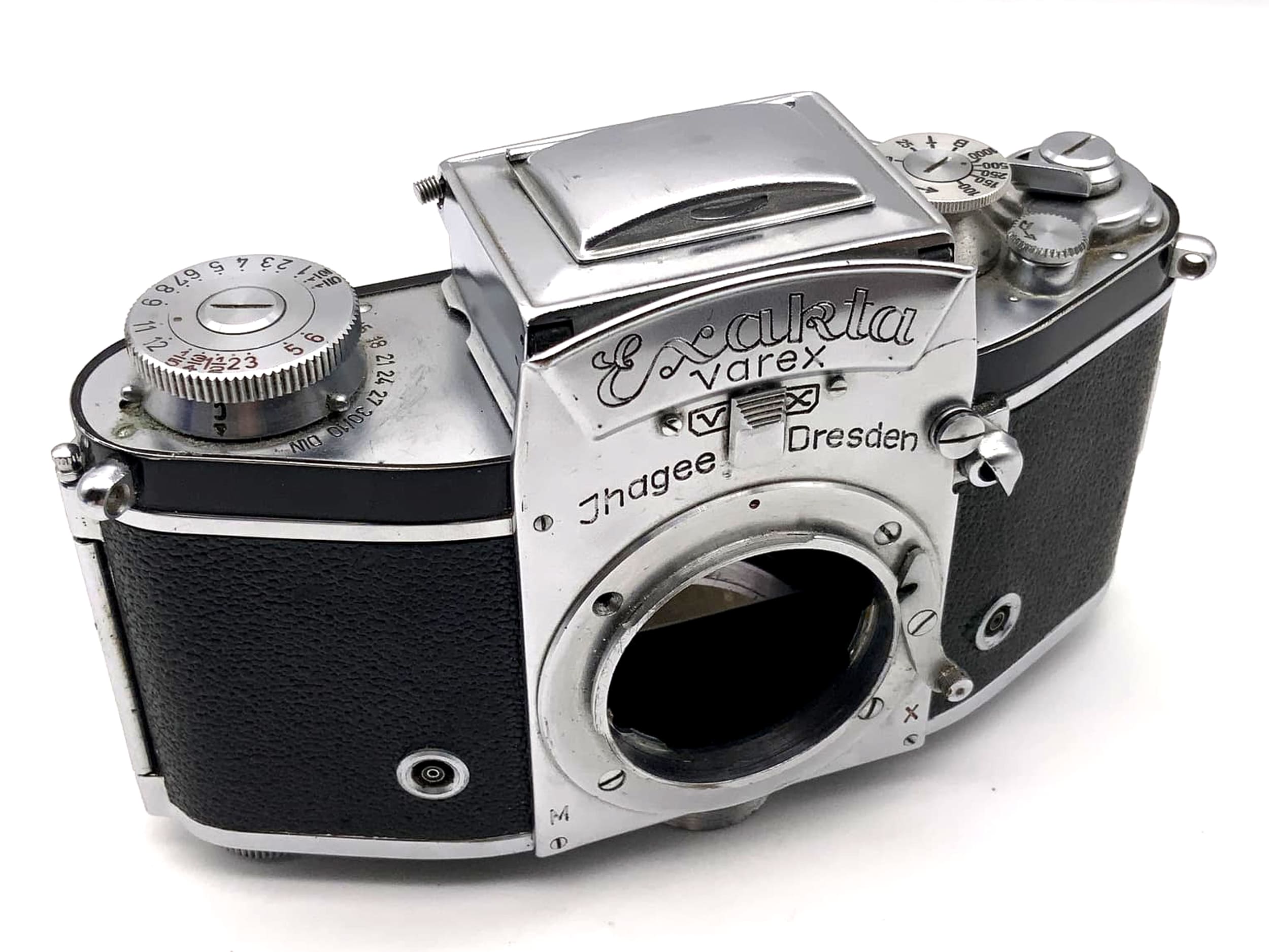 Appareil photo reflex Exakta Varex vx avec viseur de poitrine, boîtier Ihagee 35 mm