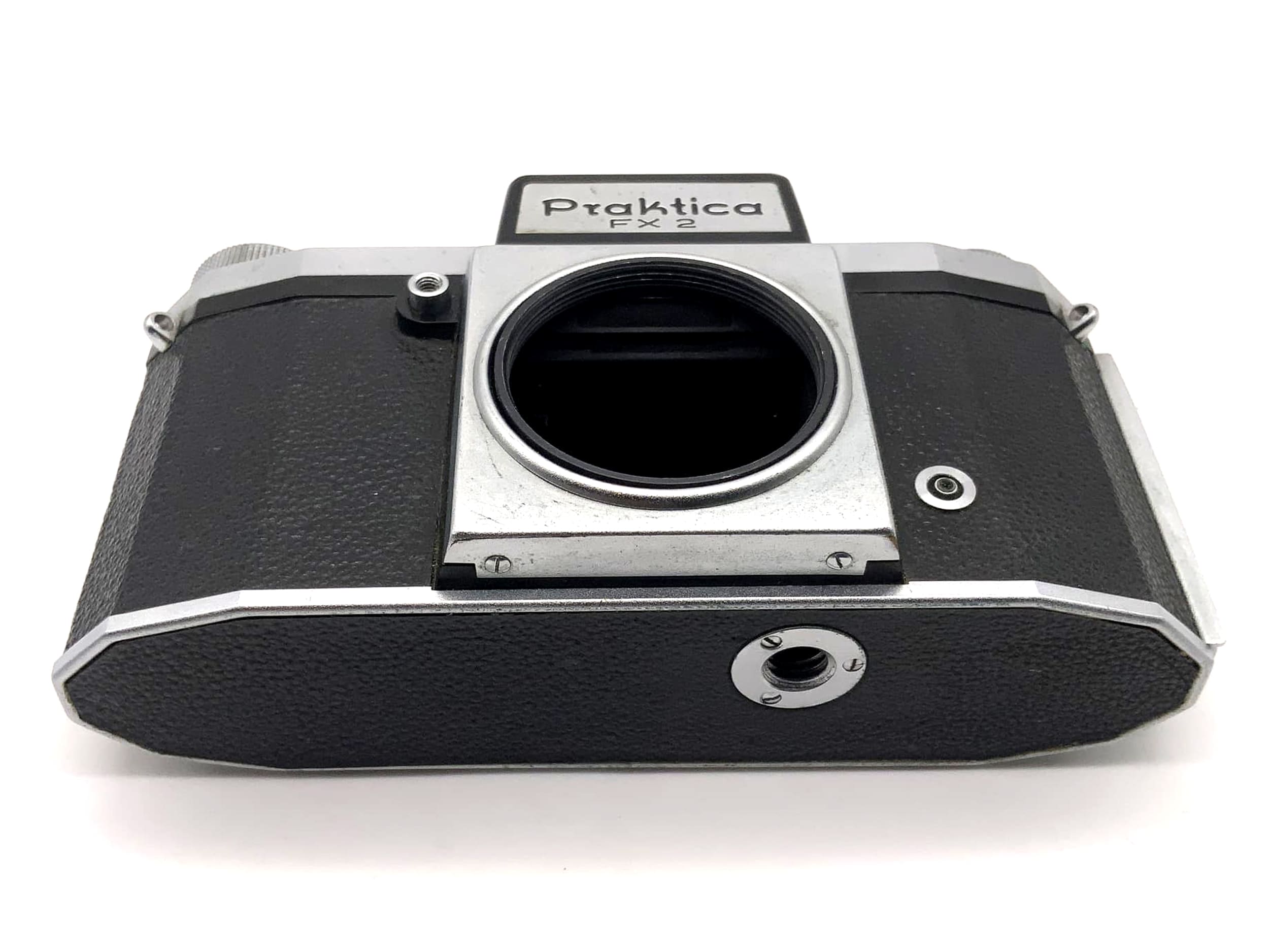 Appareil photo reflex Praktica FX 2 avec viseur de poitrine et objectif Pentacon 35 mm, boîtier