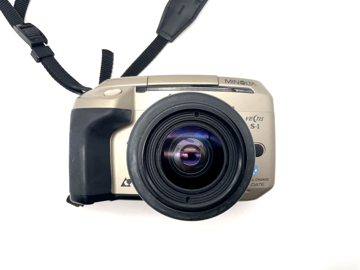 Appareil photo reflex Minolta Vectis S1 avec autofocus et objectif V 28-56 mm f/4 APS-C