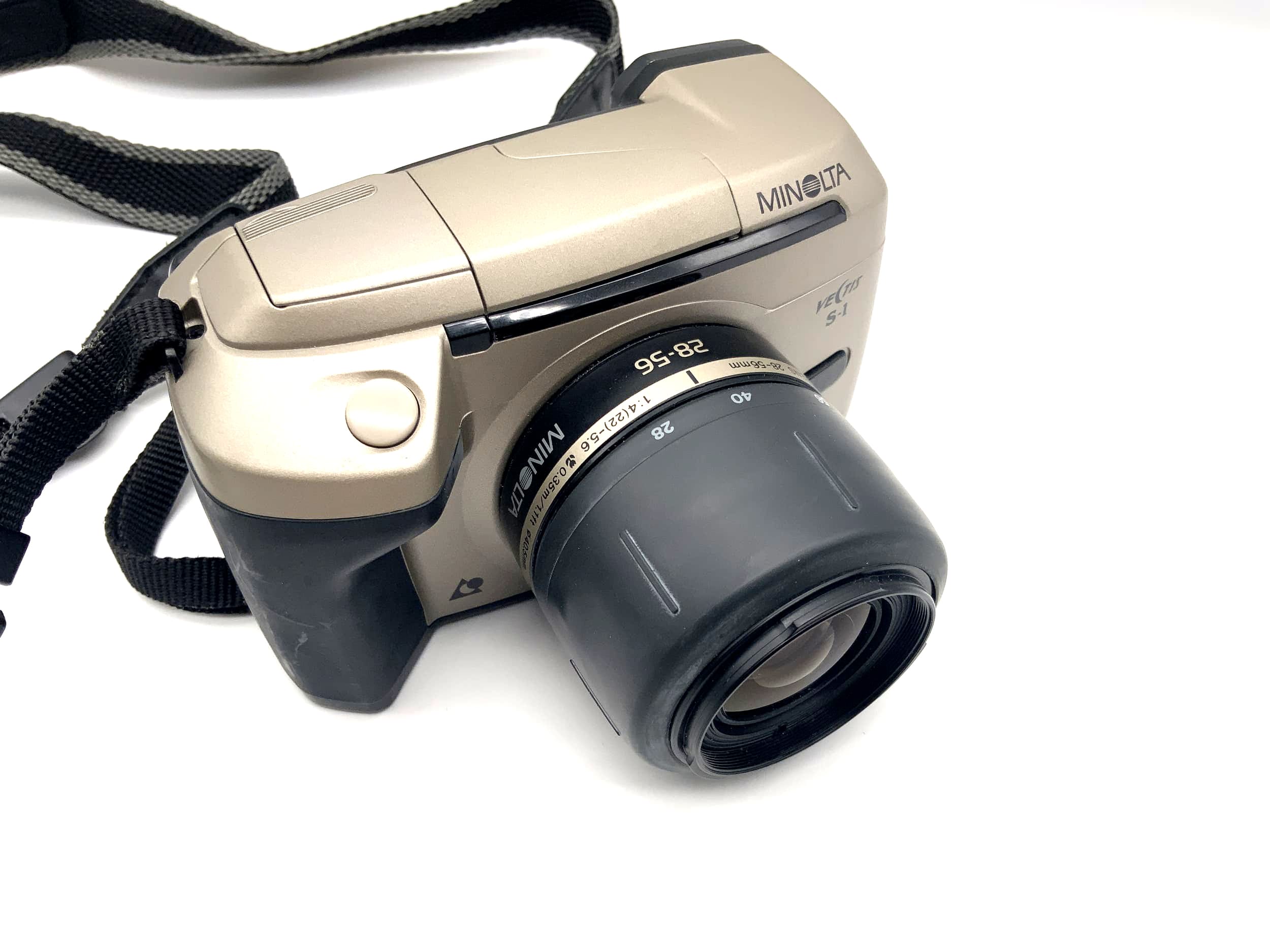 Appareil photo reflex Minolta Vectis S1 avec autofocus et objectif V 28-56 mm f/4 APS-C