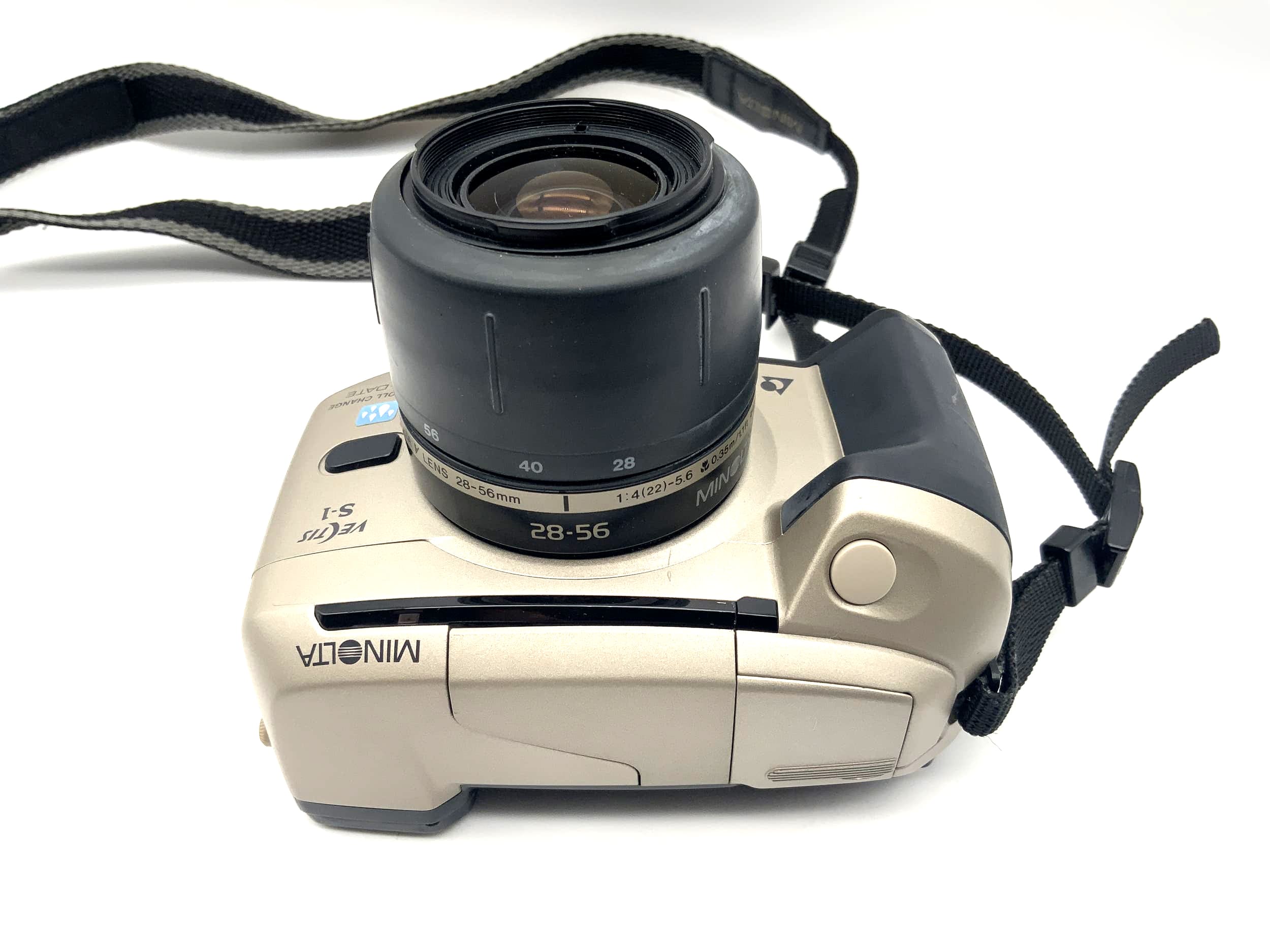 Appareil photo reflex Minolta Vectis S1 avec autofocus et objectif V 28-56 mm f/4 APS-C